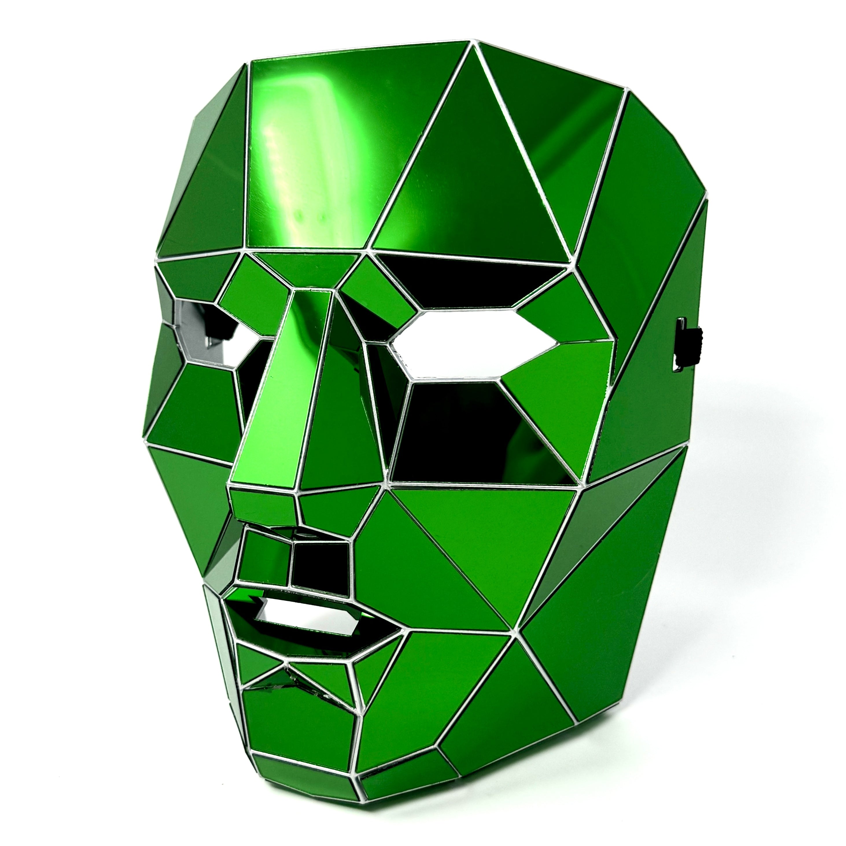 Polygon Mirror Rhinestone Masquerade Party Mask, Halloween Ball Party masks