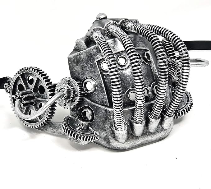 Steampunk Costume Metallic Half Face Mask Masquerade Party Masks