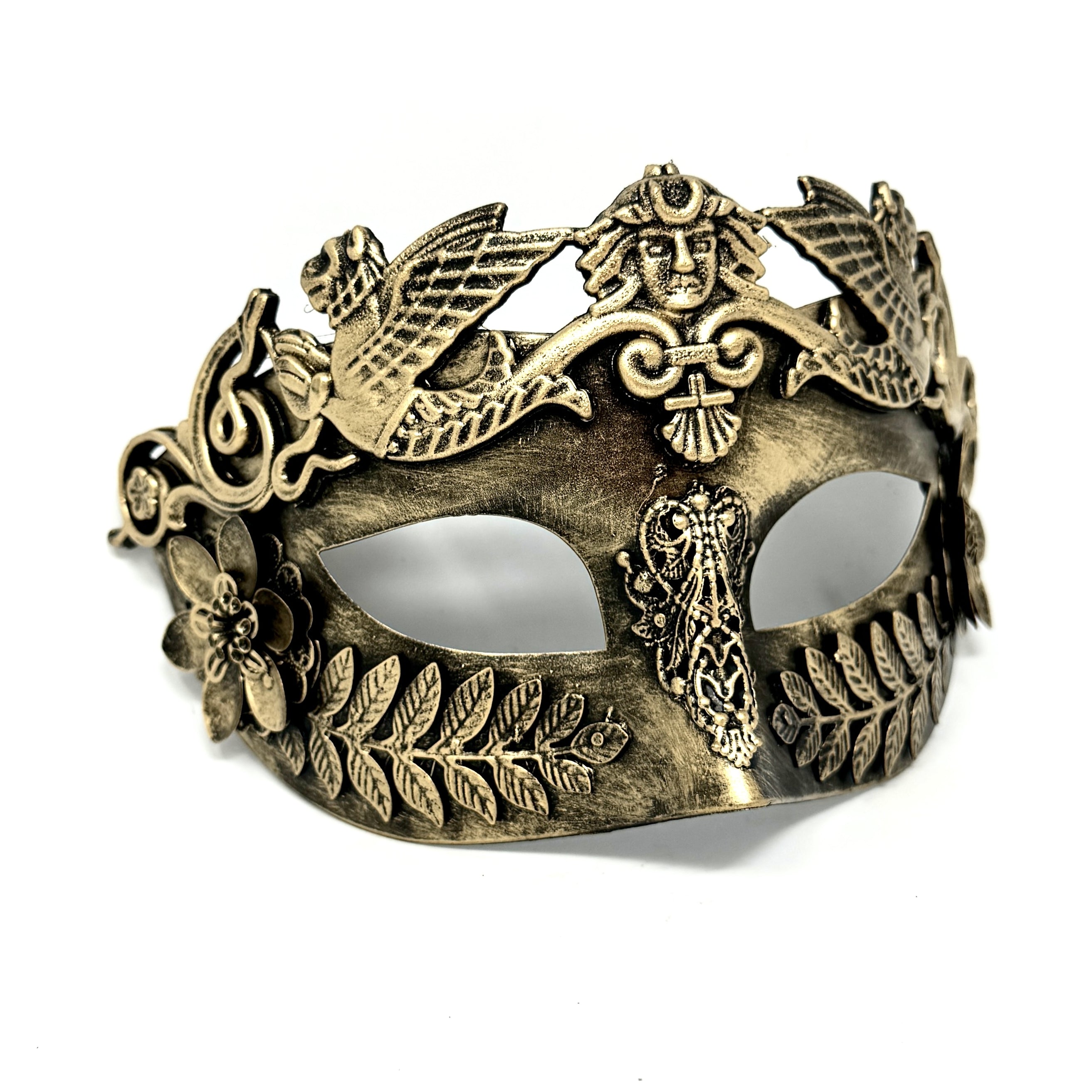 Men Costume Mask Masquerade Party Eye Masks For Halloween , Mardi Gras - Gold