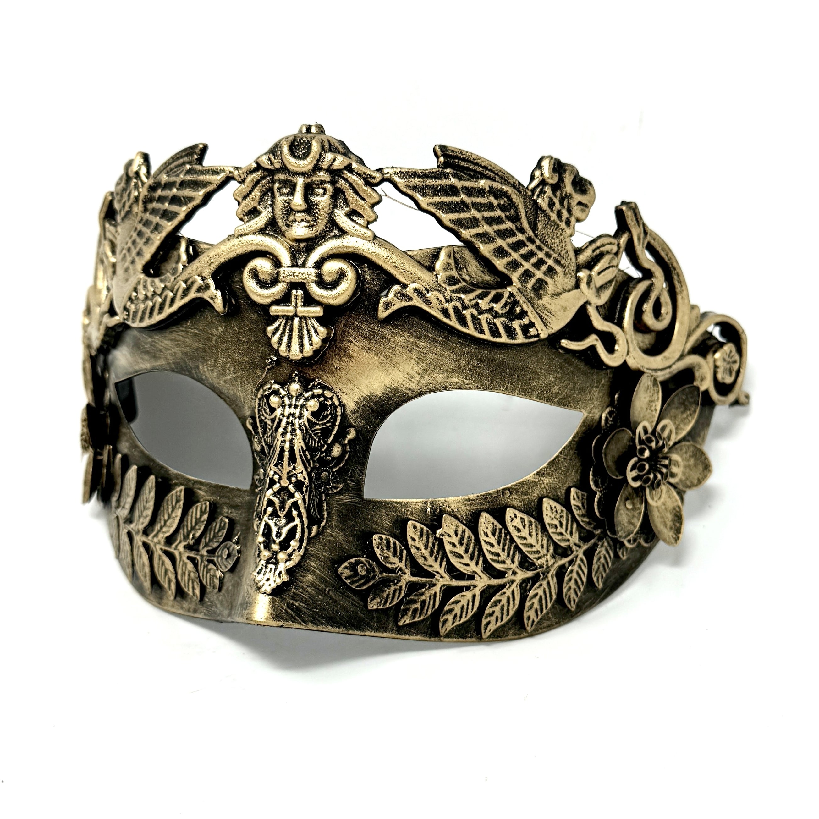 Men Costume Mask Masquerade Party Eye Masks For Halloween , Mardi Gras - Gold