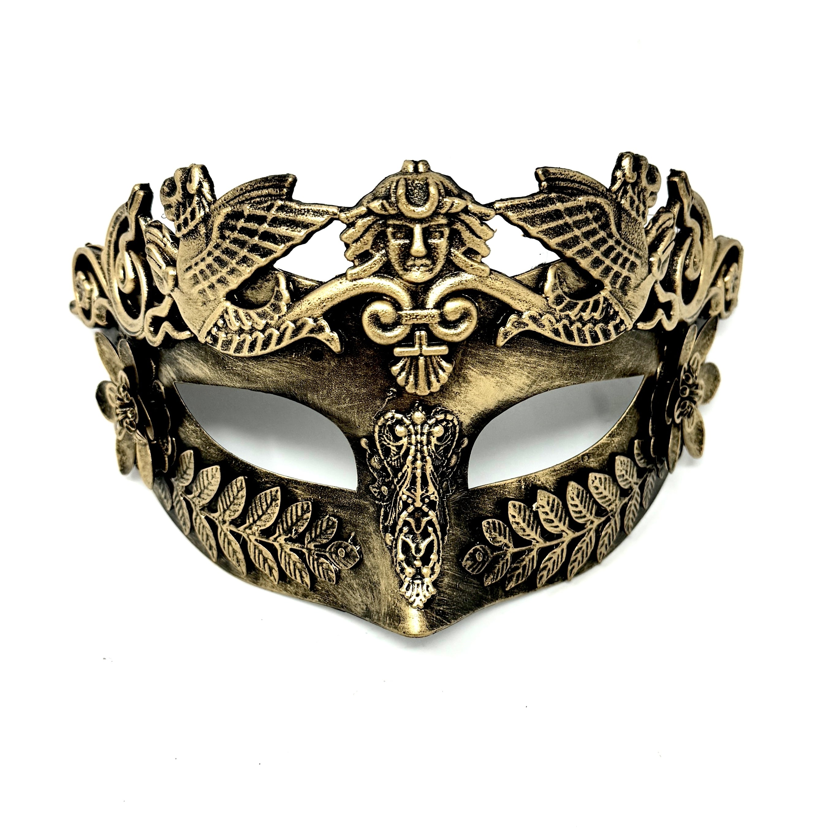 Men Costume Mask Masquerade Party Eye Masks For Halloween , Mardi Gras - Gold
