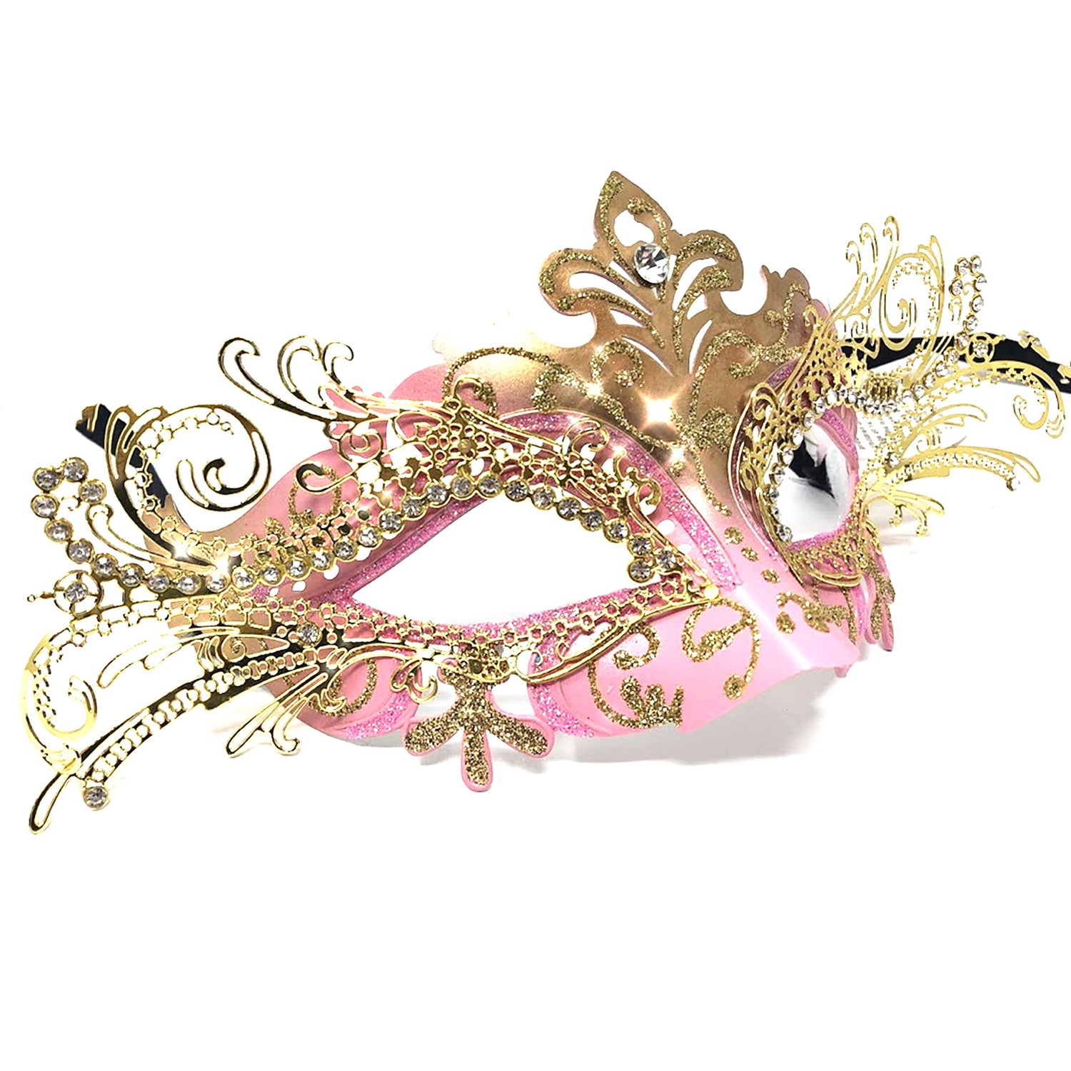 Women Costume Mask Masquerade Party Eye Metal Masks