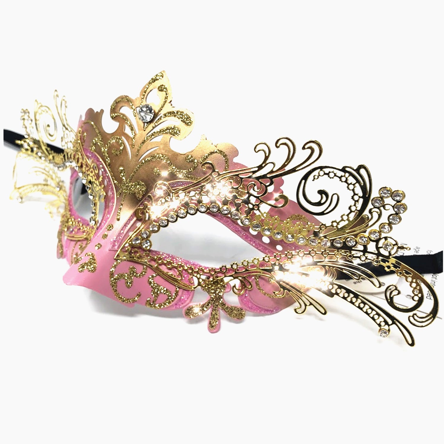 Women Costume Mask Masquerade Party Eye Metal Masks
