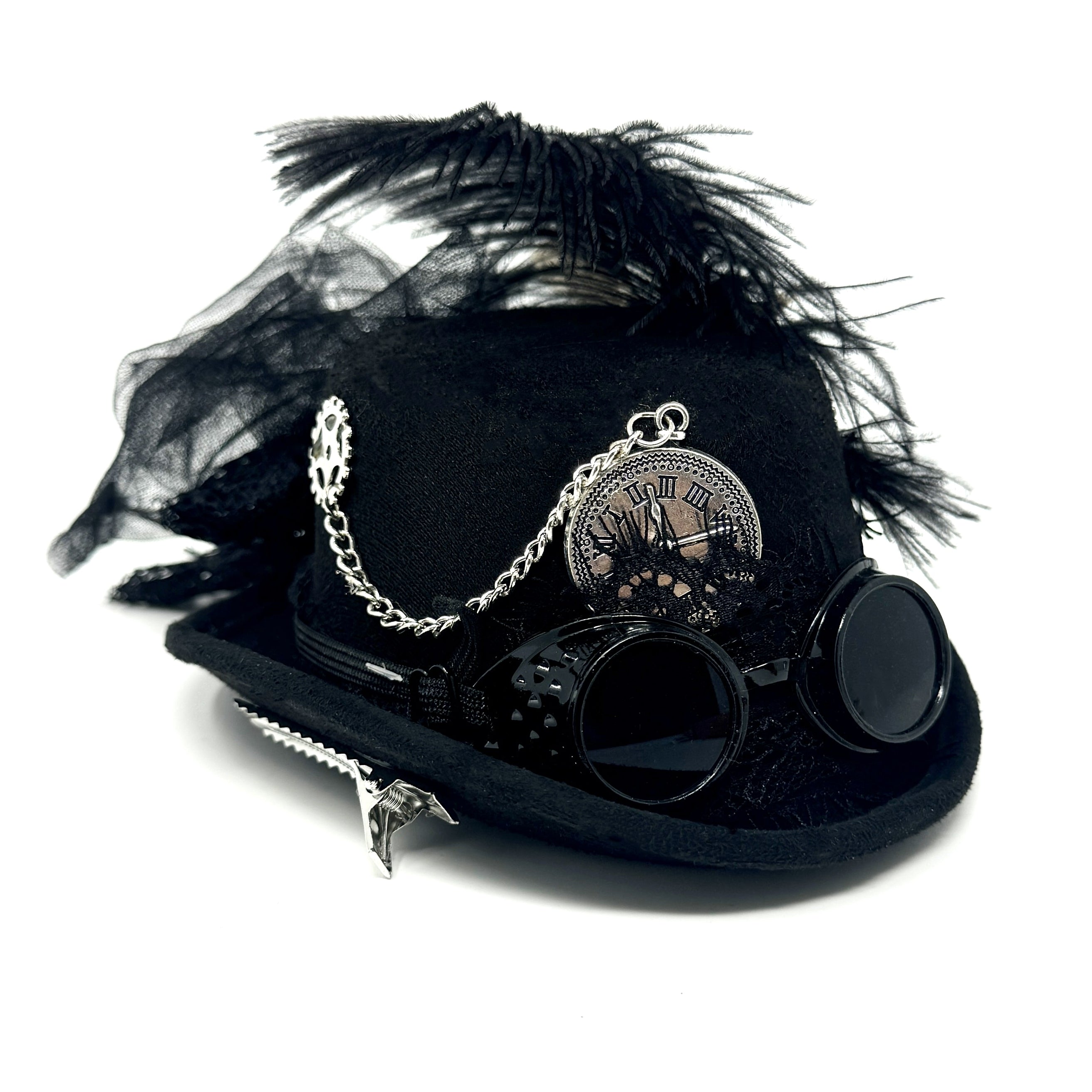 Steampunk Accessories Mini Victorian Top Hat for Women Cosplay Headwear