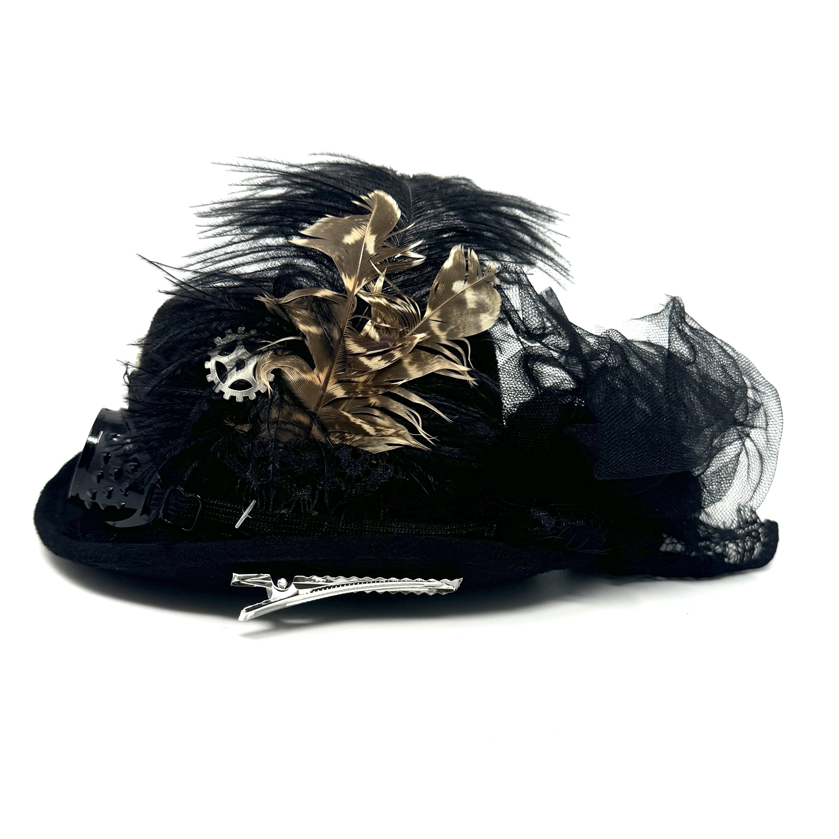 Steampunk Accessories Mini Victorian Top Hat for Women Cosplay Headwear