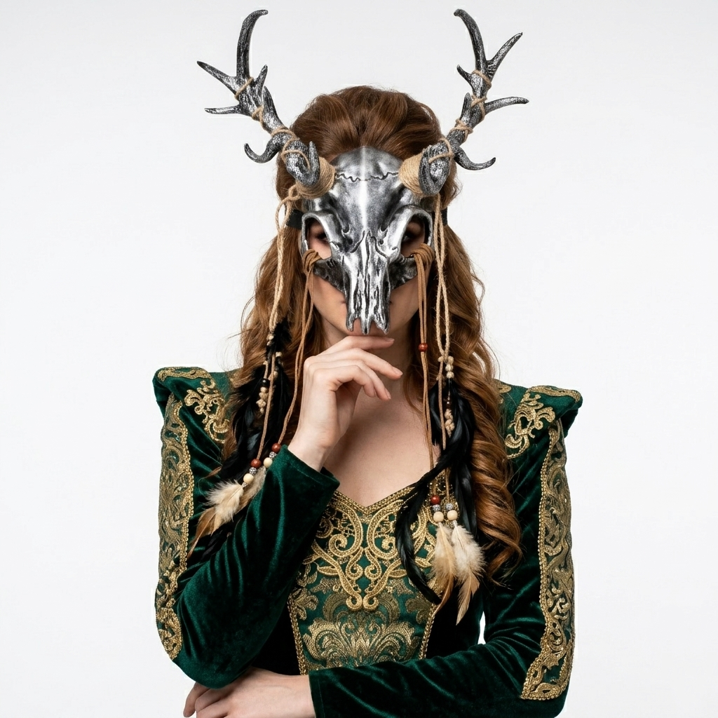 halloween goat horn masks