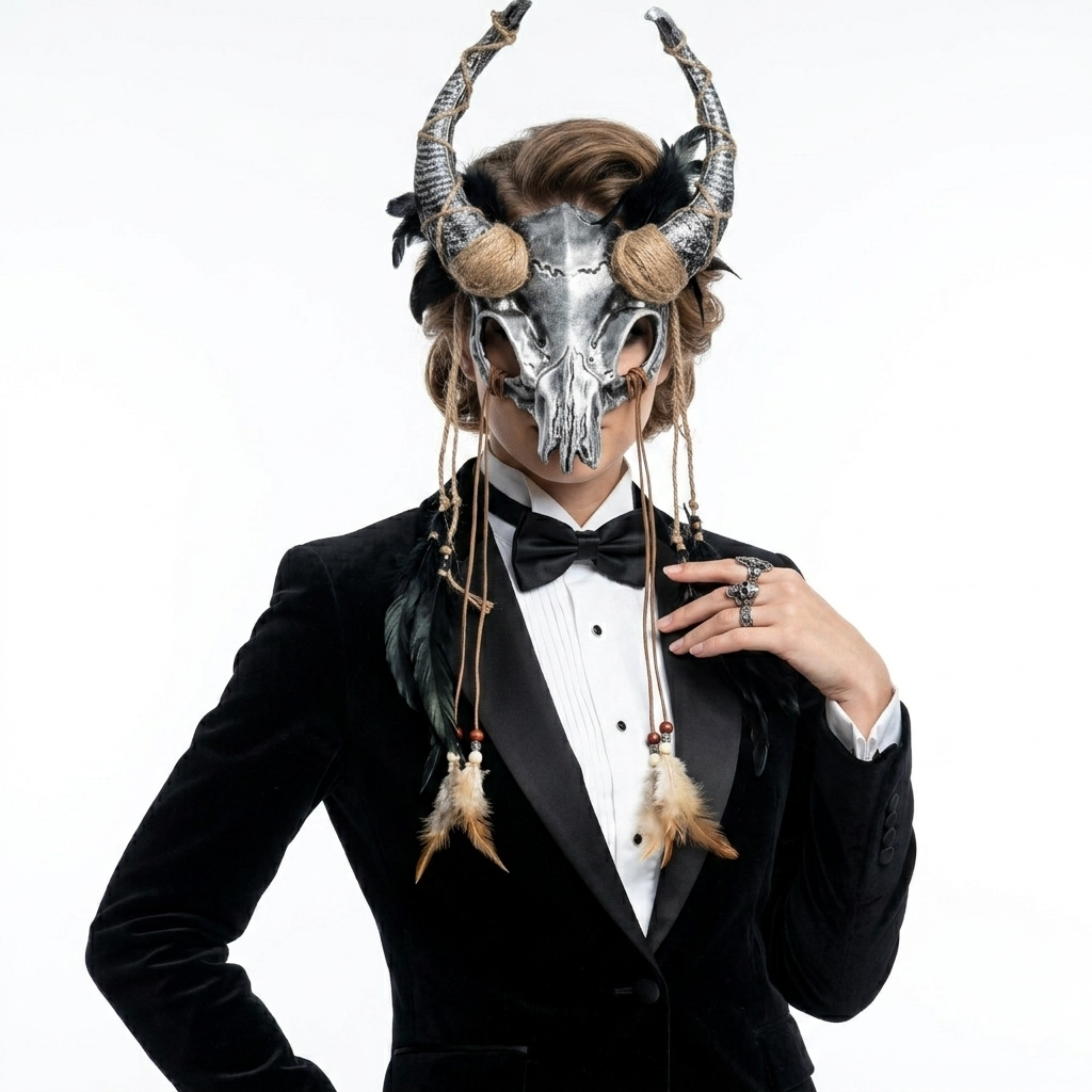 halloween goat horn masks