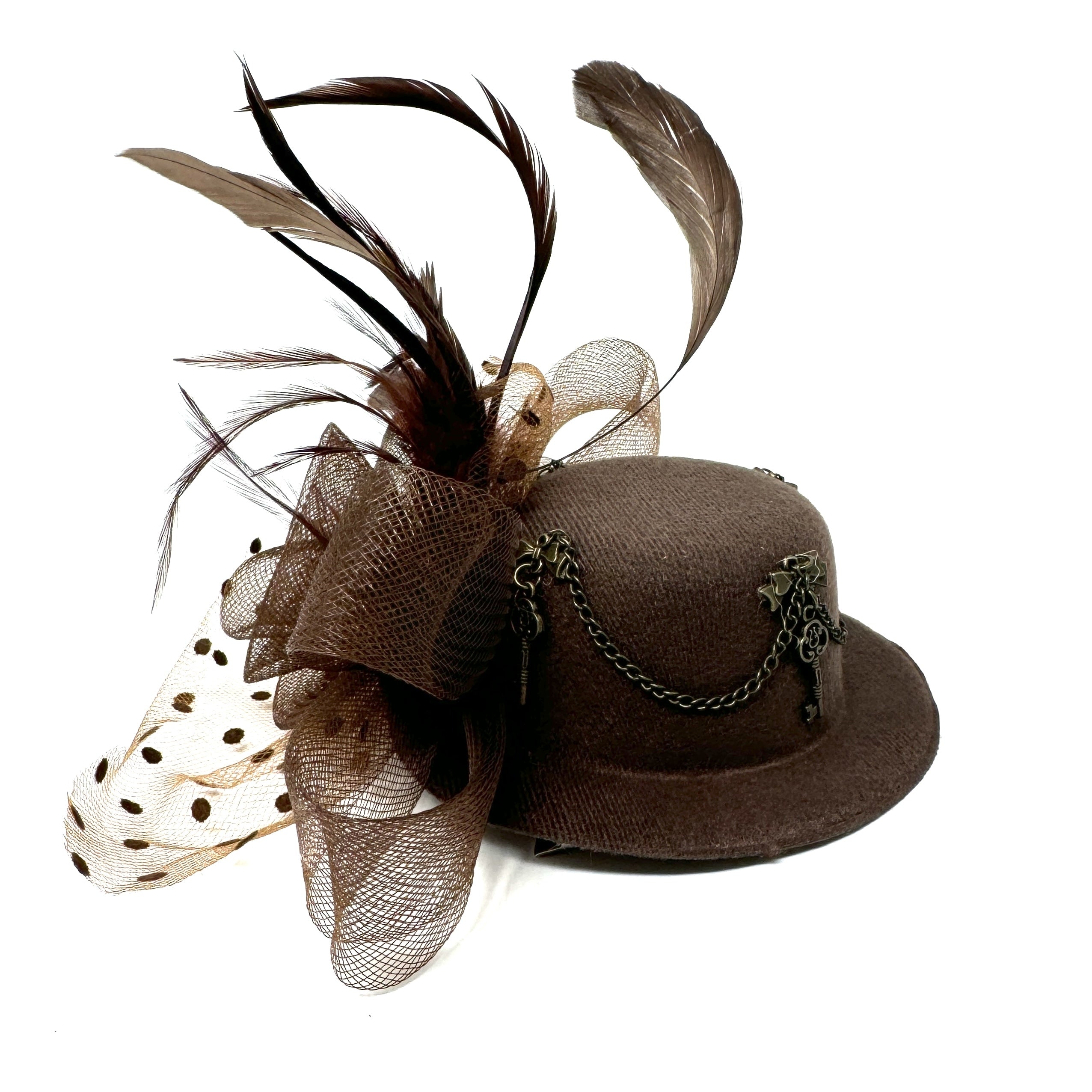 Steampunk Accessories Mini Victorian Top Hat for Women Cosplay Headwear