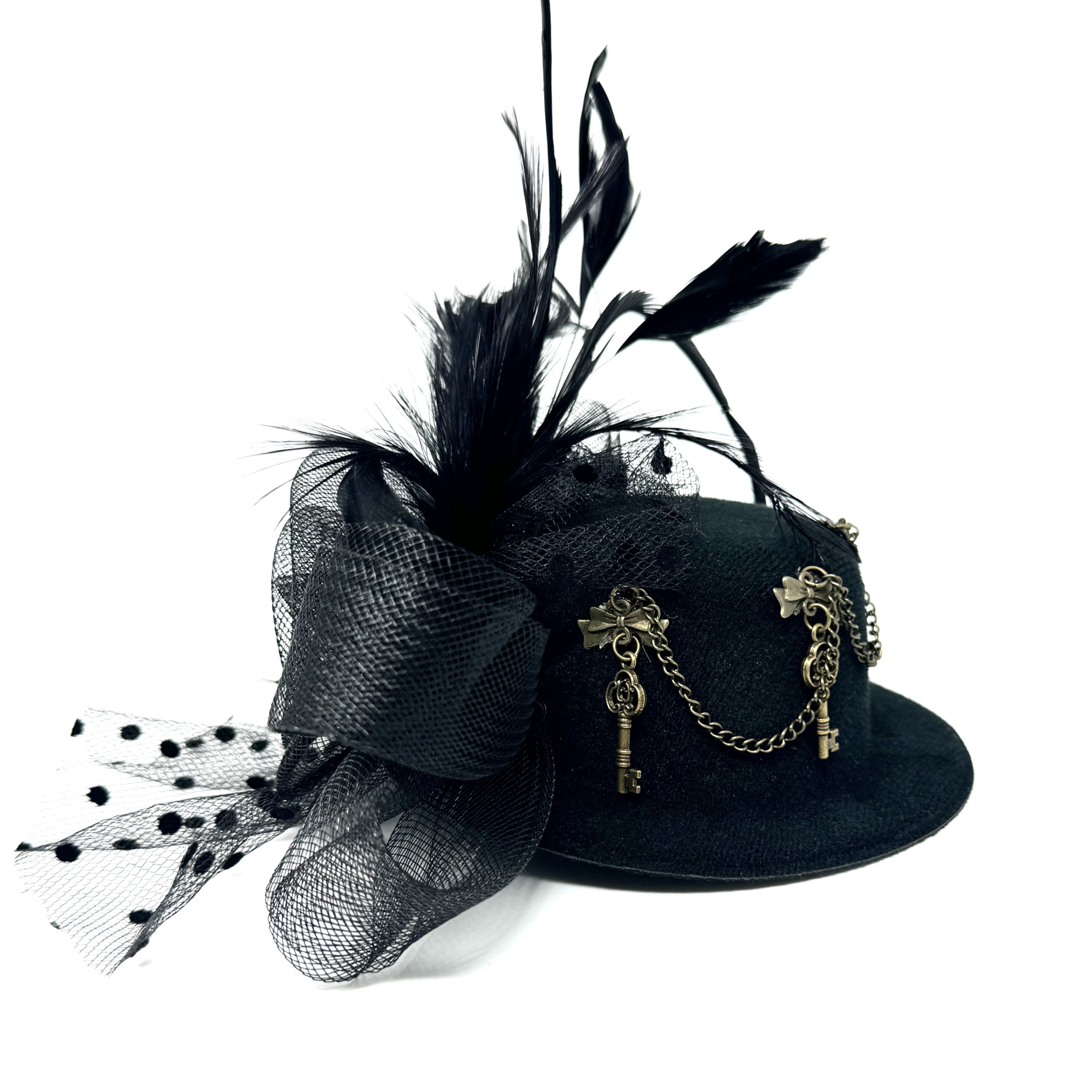 Steampunk Accessories Mini Victorian Top Hat for Women Cosplay Headwear