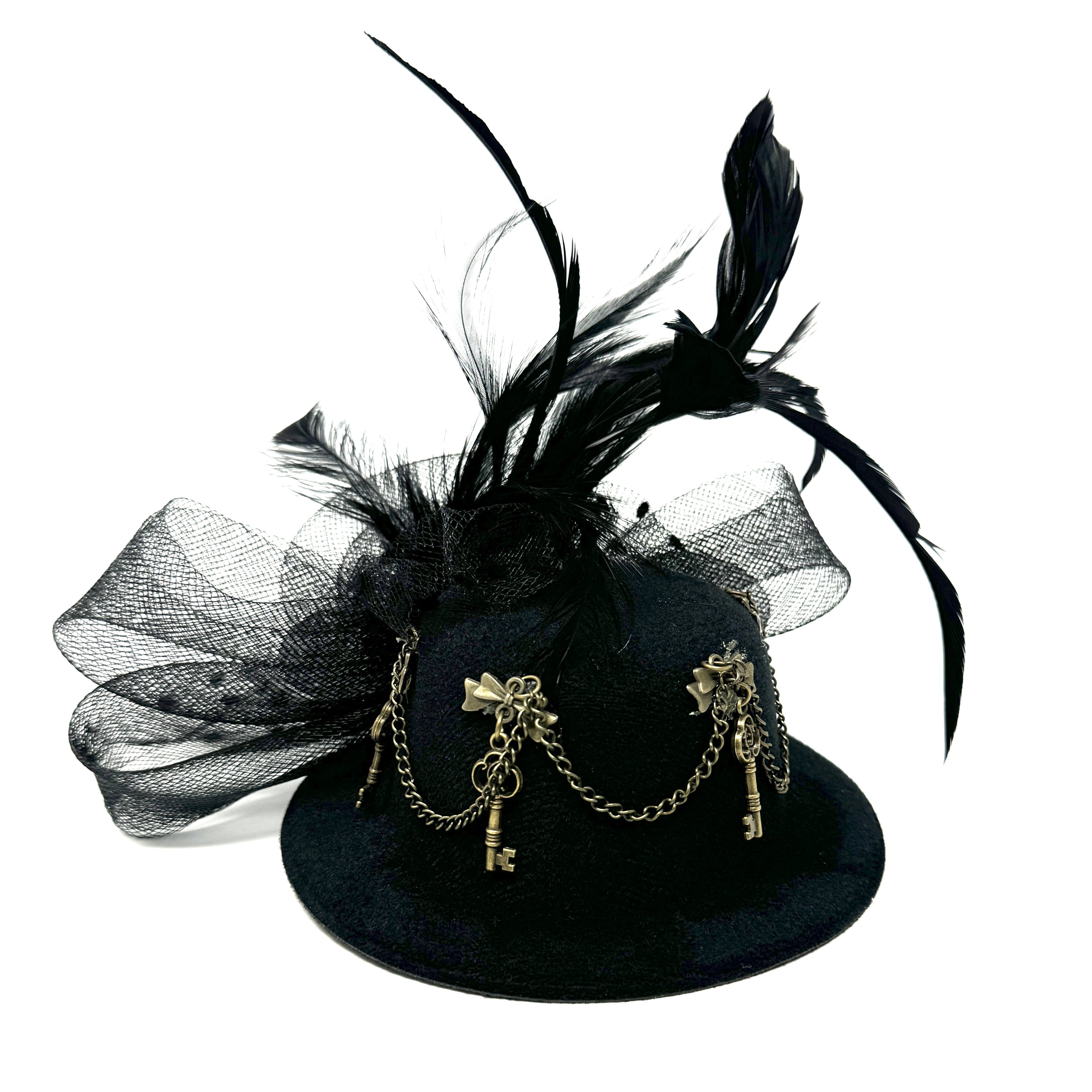 Steampunk Accessories Mini Victorian Top Hat for Women Cosplay Headwear