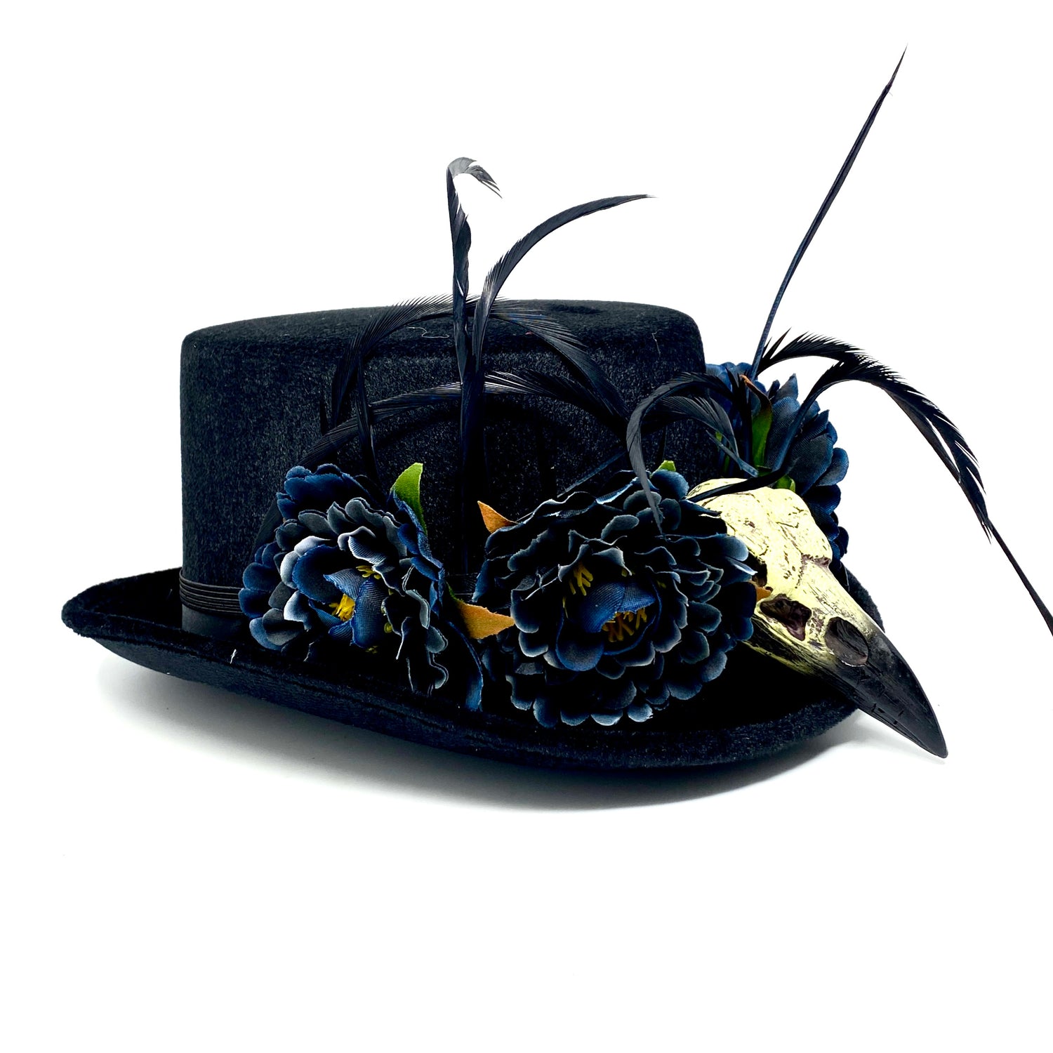 Steampunk Women Top Hat Metallic Mad Hatter Scientist Time Traveler Halloween Costume Hats