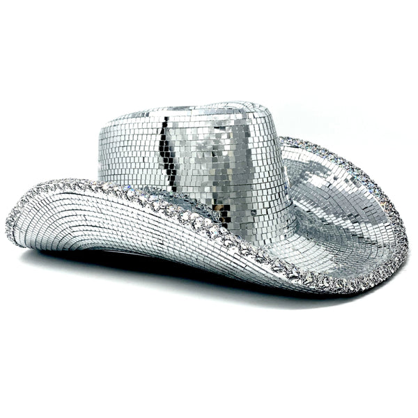 Mirror Disco Silver Cowboy Hat | Halloween City