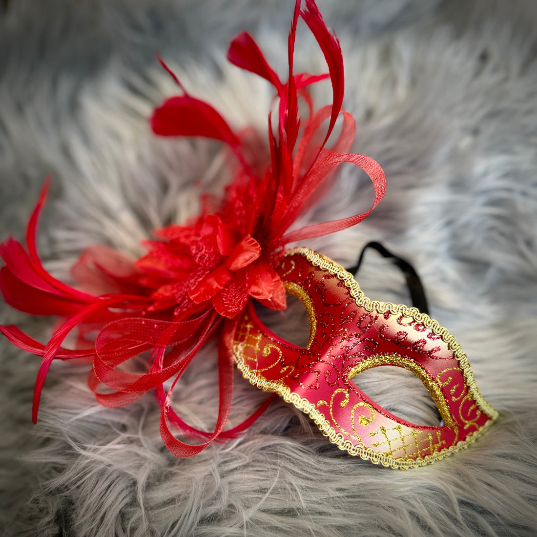 Women Costume Mask Masquerade Party Feather Eye Masks