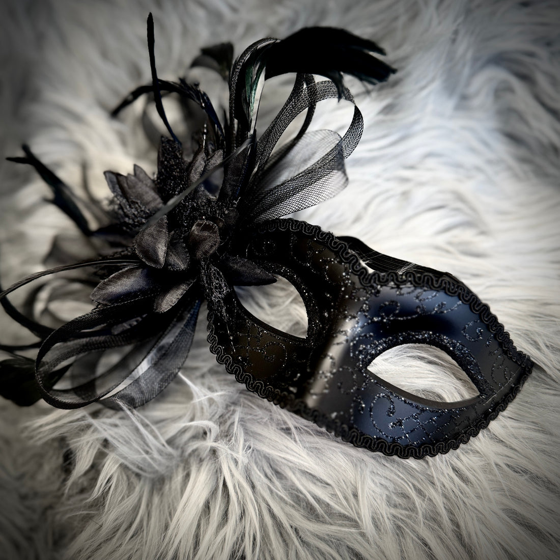 Women Costume Mask Masquerade Party Feather Eye Masks