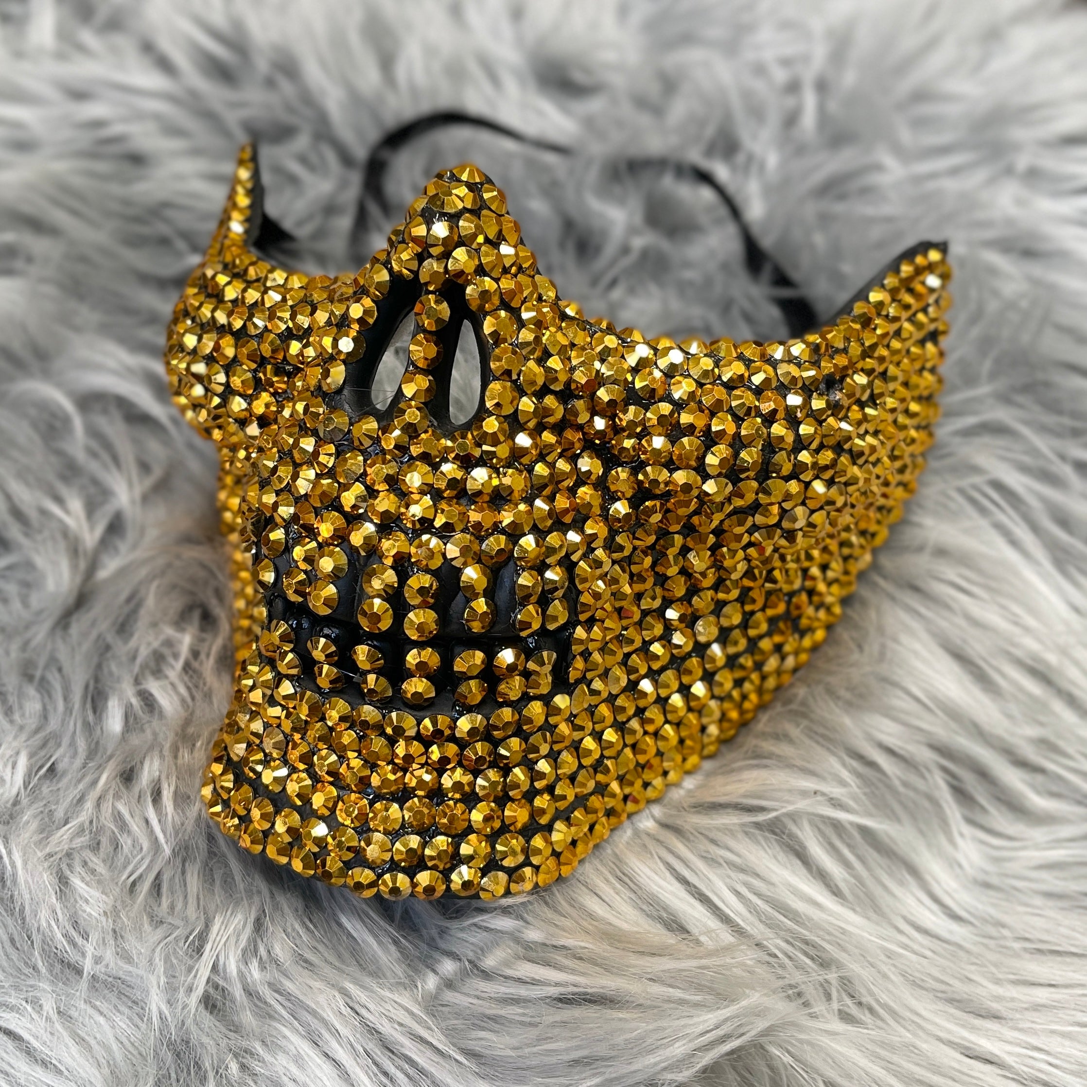 Rhinestone Masquerade Party Eye Mask, Halloween Steampunk Party Masks