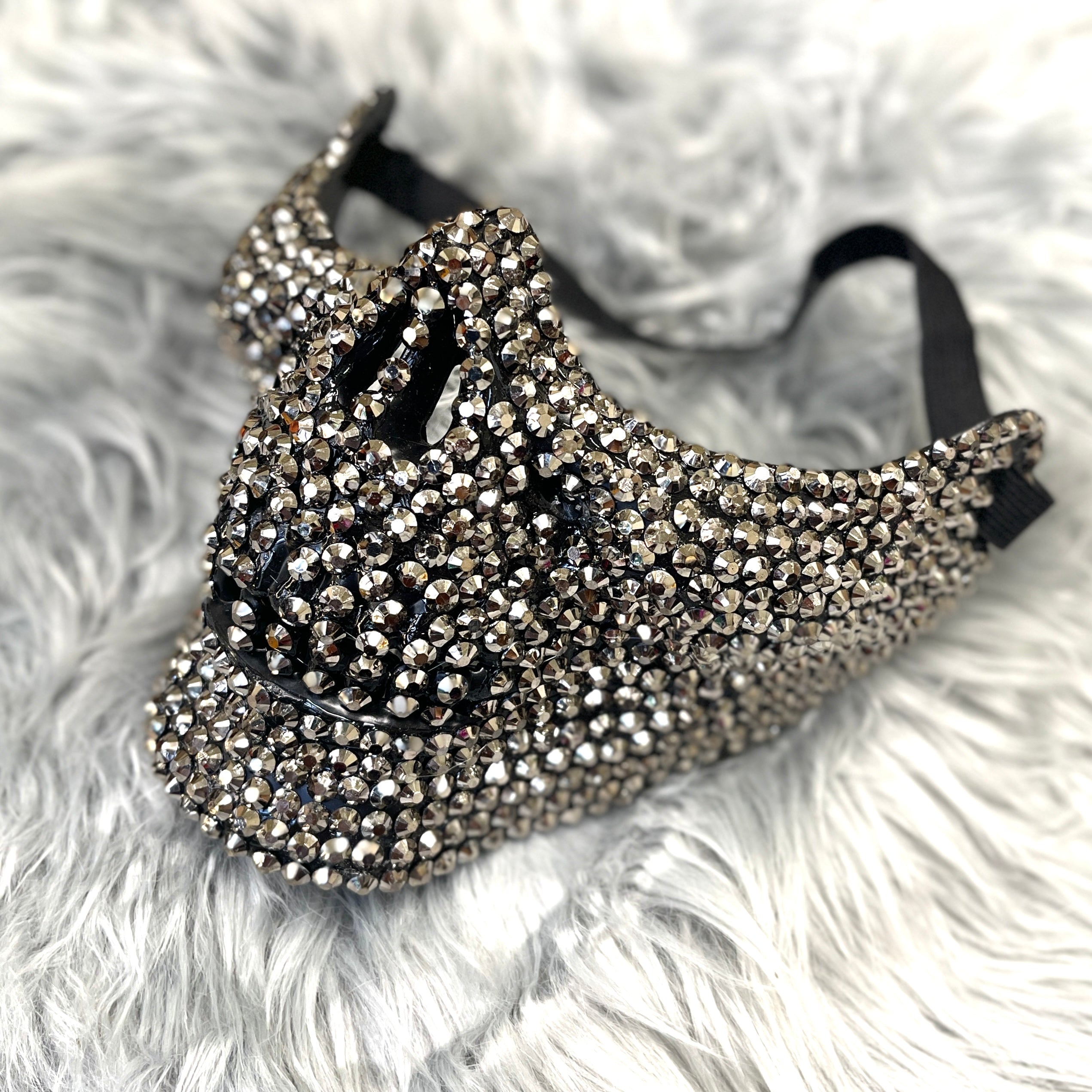 Rhinestone Masquerade Party Eye Mask, Halloween Steampunk Party Masks