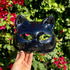 Black Disco Ball Mirror Cat Mask