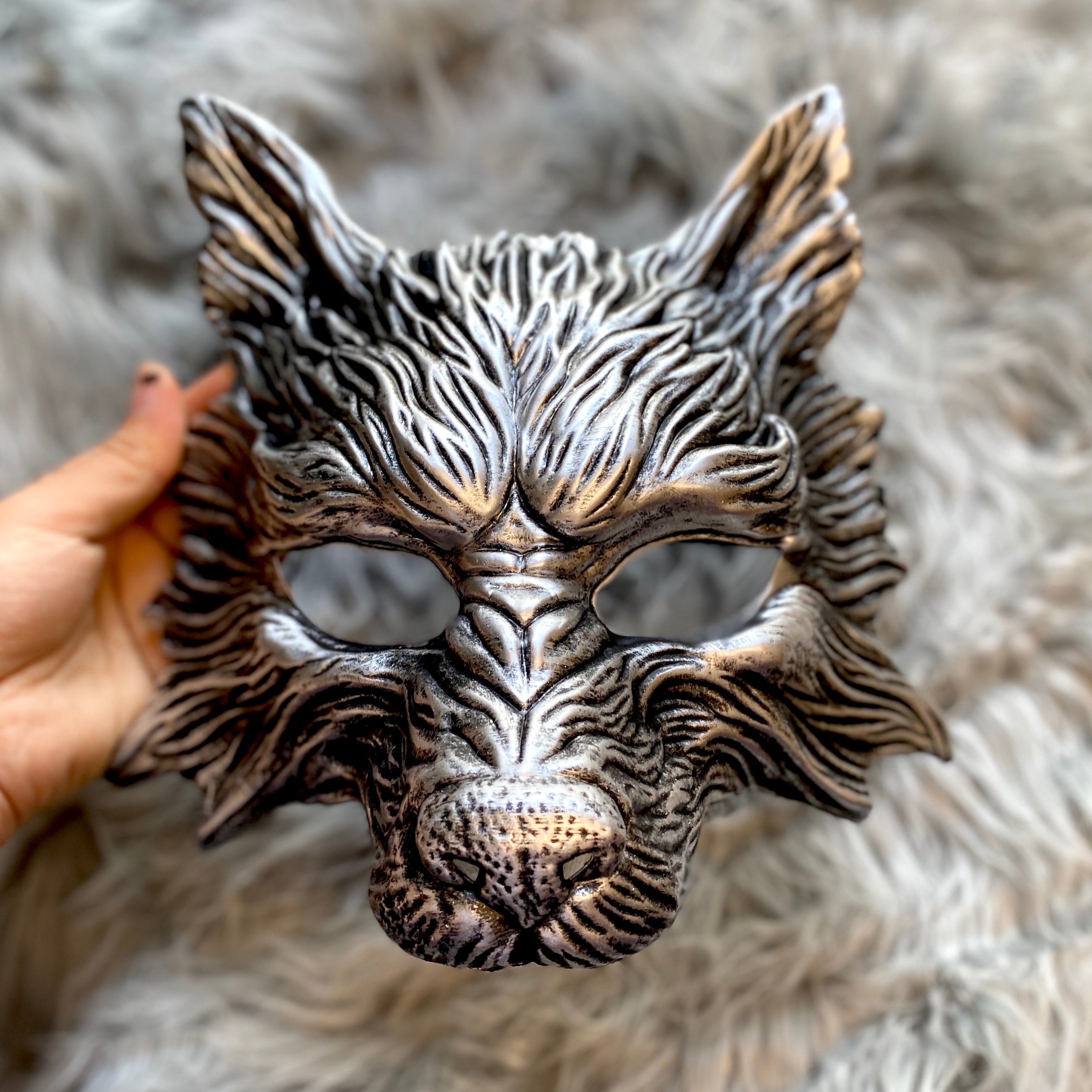 Wolf Masquerade Mask Steampunk Style Scary Devil Halloween Costume Cosplay Party Masks
