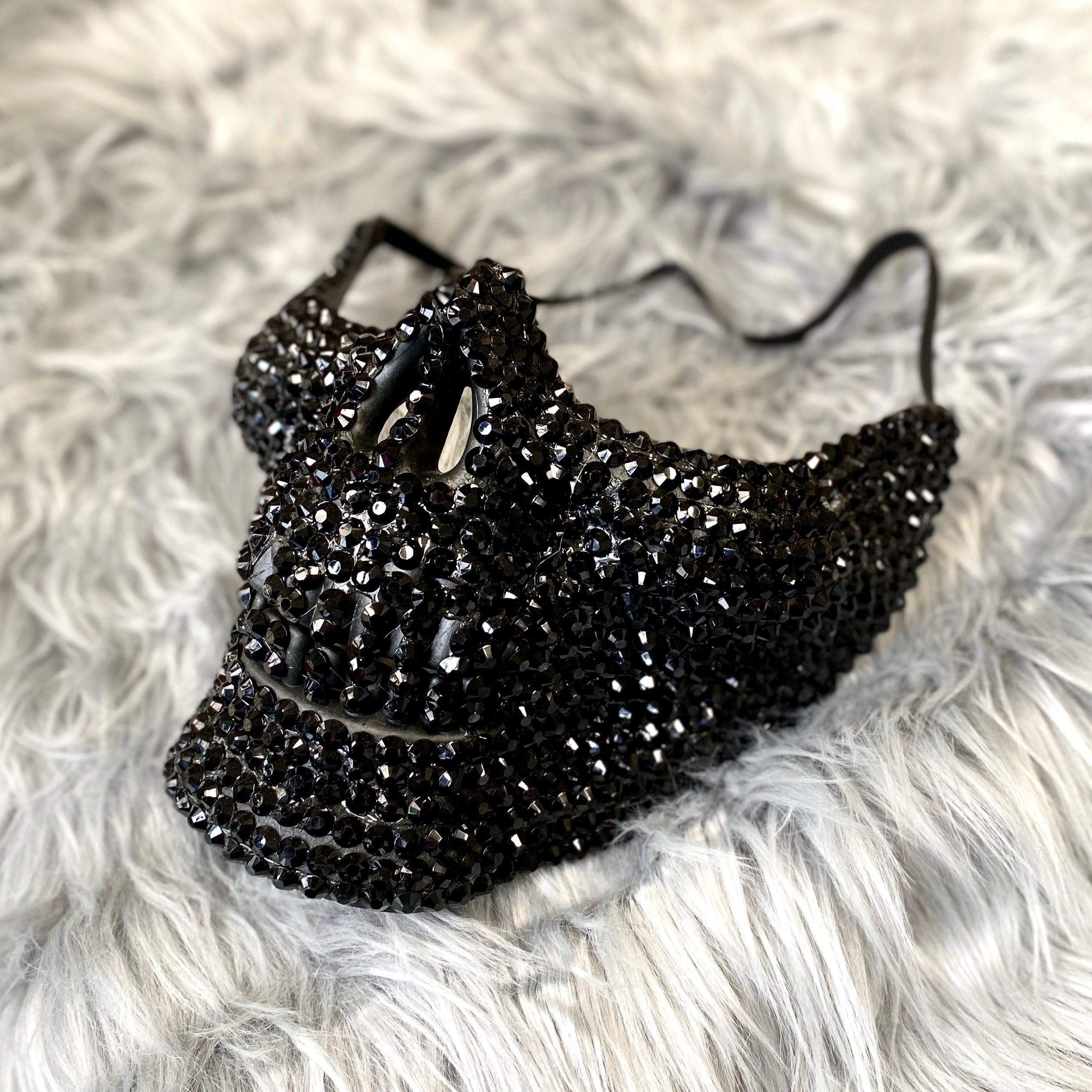 Rhinestone Masquerade Party Eye Mask, Halloween Steampunk Party Masks