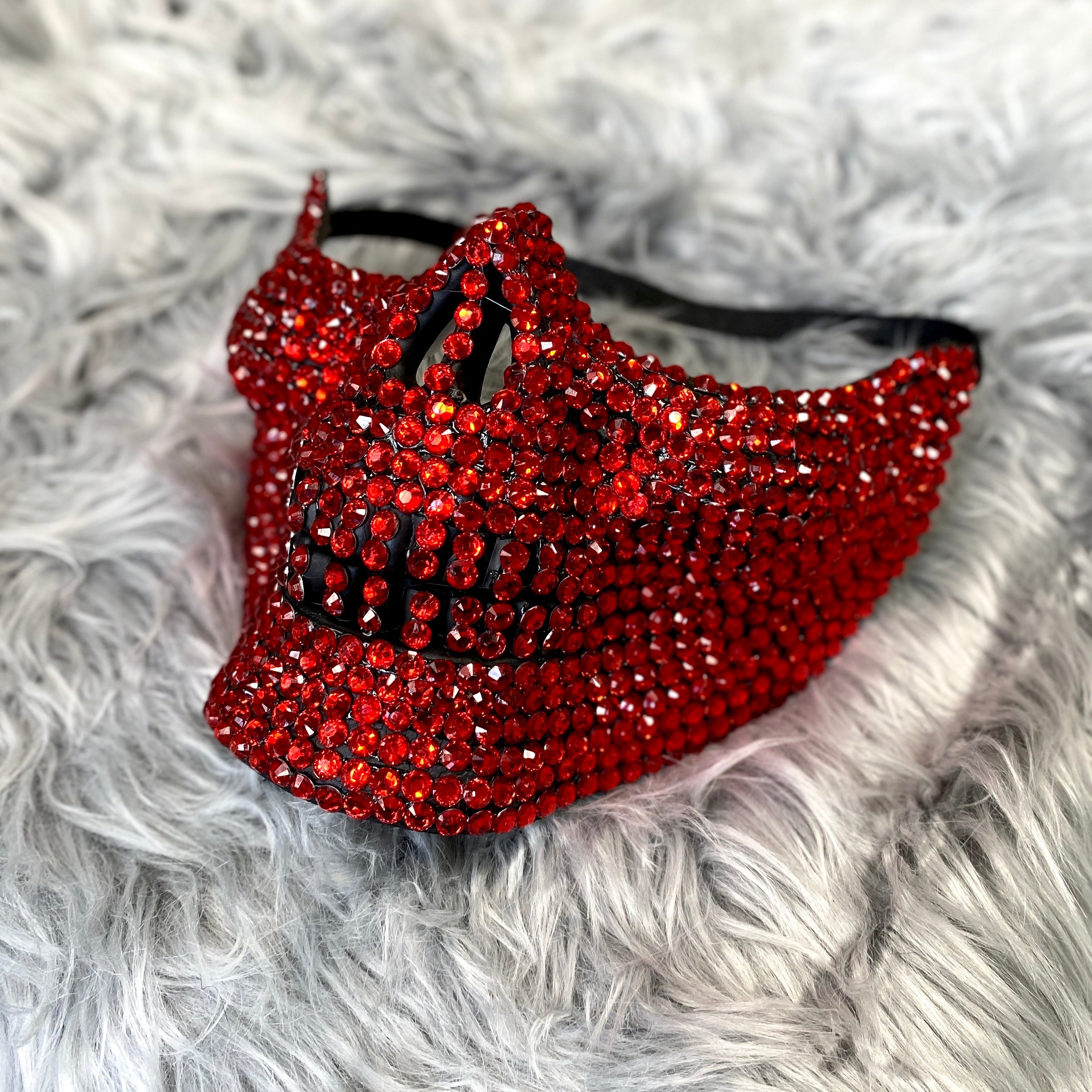 Rhinestone Masquerade Party Eye Mask, Halloween Steampunk Party Masks