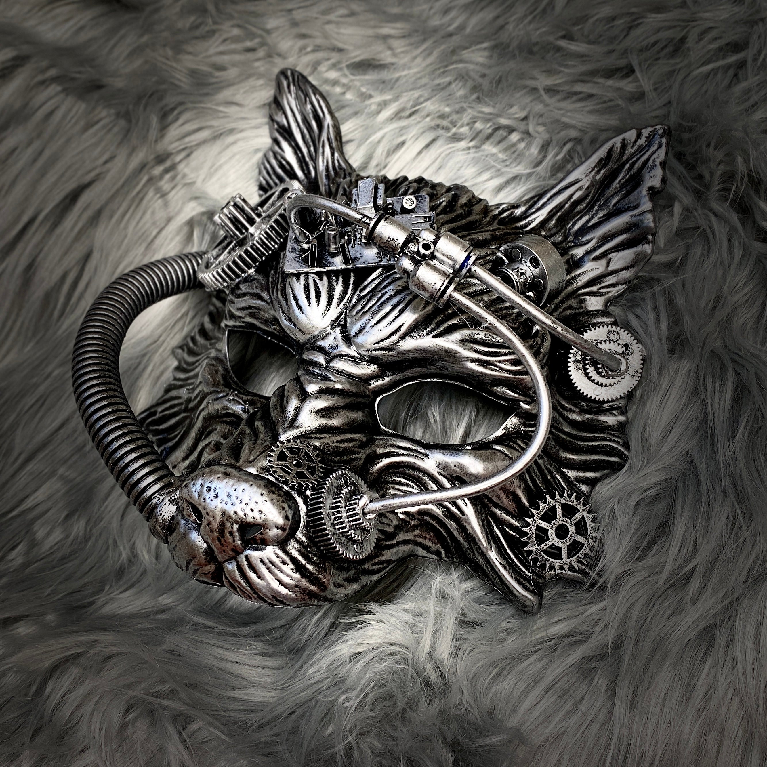 Steampunk Style Scary Devil Wolf Animal Masquerade Masks Halloween Costume Party Mask