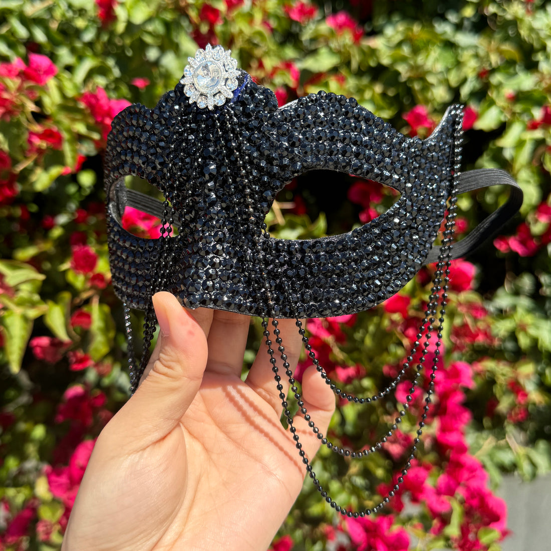 Rhinestone Masquerade Party Eye Mask, Halloween Steampunk Party Masks