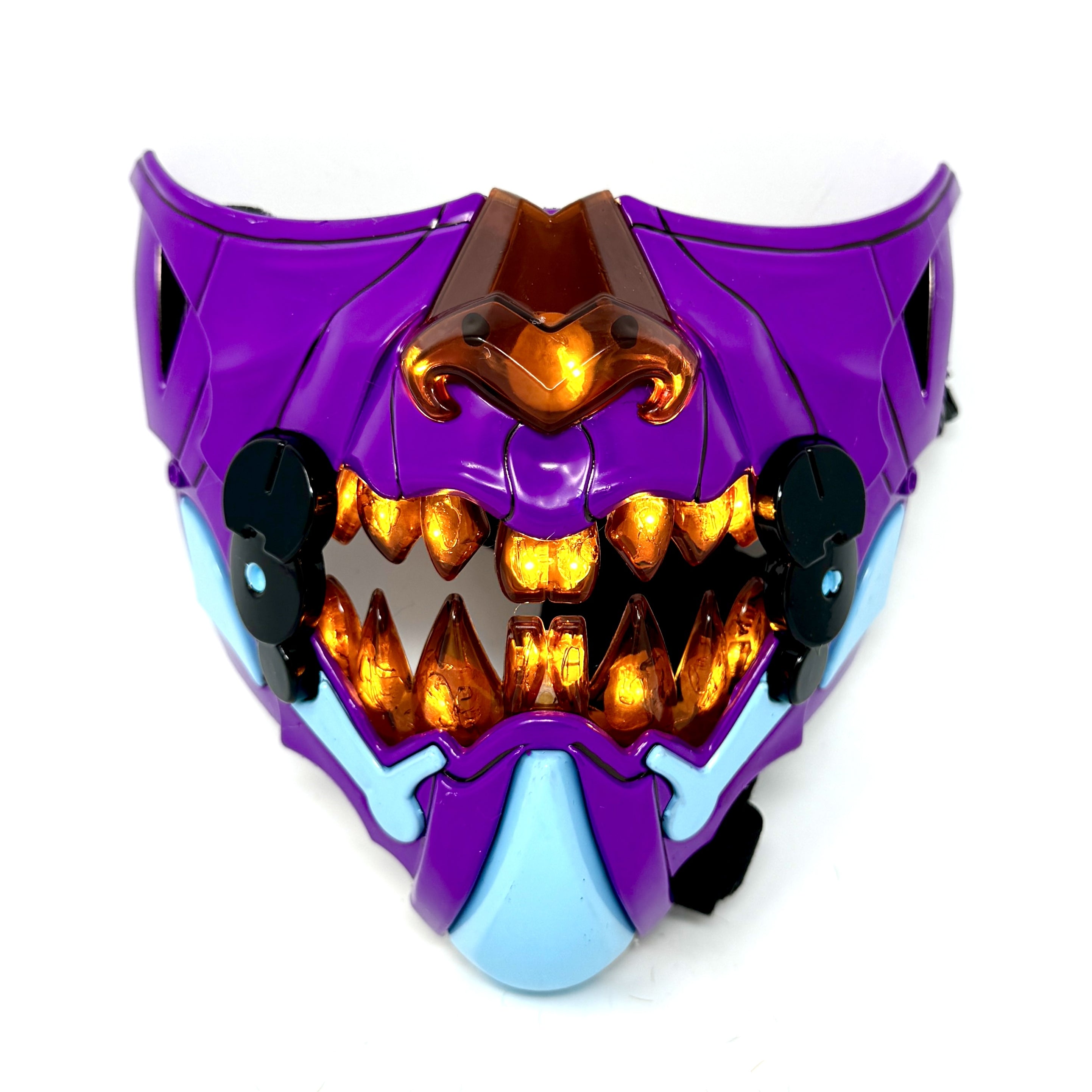 Steampunk Style LED Light UP Metallic Half Face Masquerade Party Masks