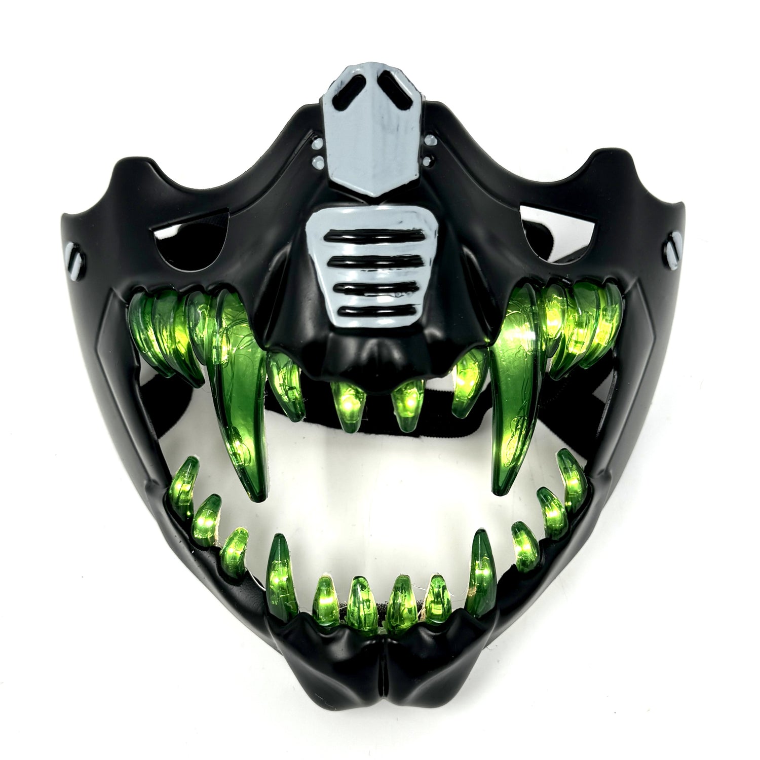 Steampunk Style LED Light UP Metallic Half Face Masquerade Party Masks