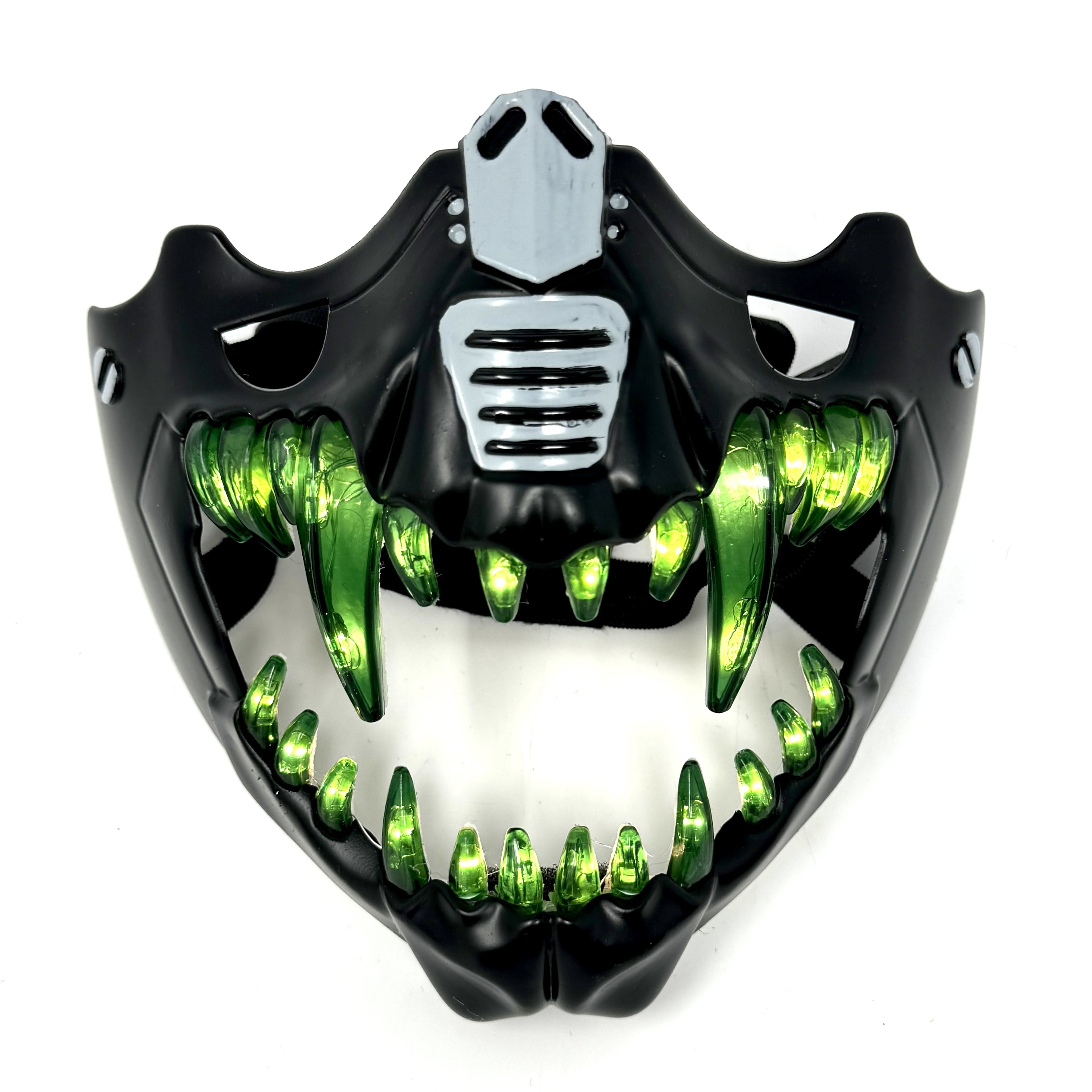 Steampunk Style LED Light UP Metallic Half Face Masquerade Party Masks