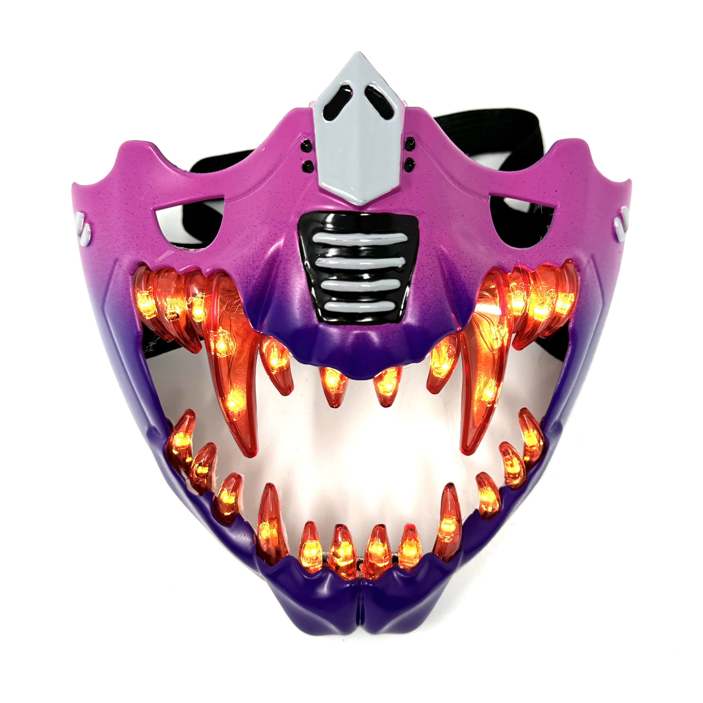 Steampunk Style LED Light UP Metallic Half Face Masquerade Party Masks