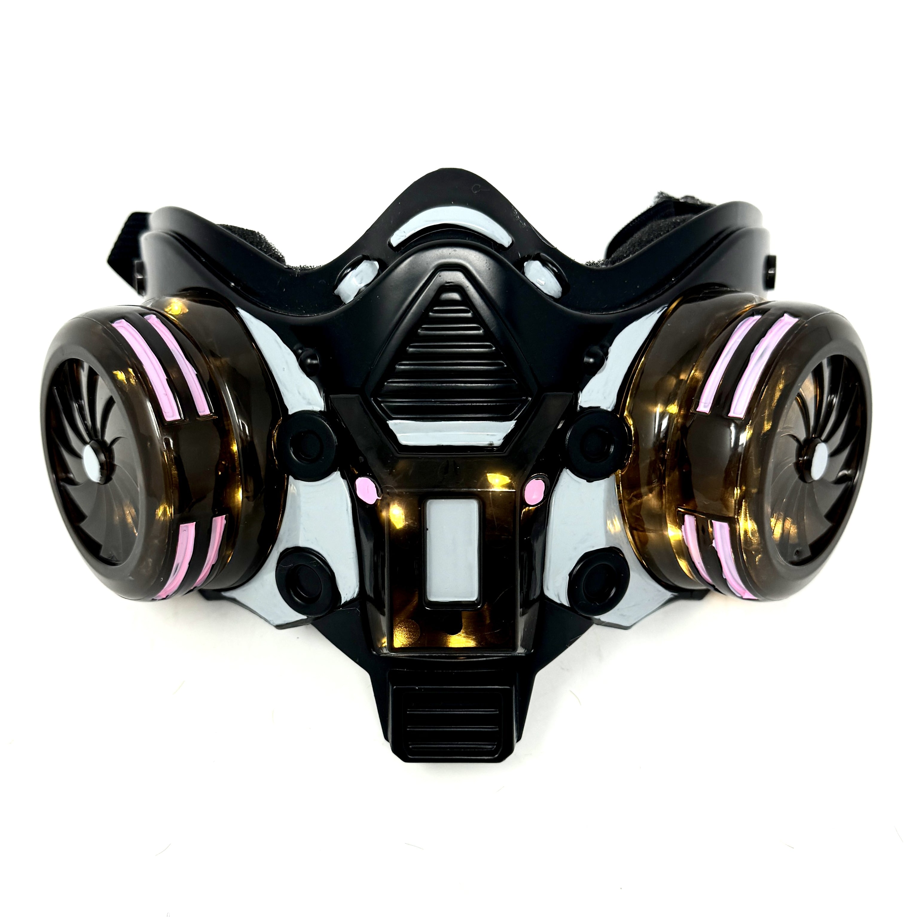 Steampunk Style LED Light UP Metallic Half Face Masquerade Party Masks