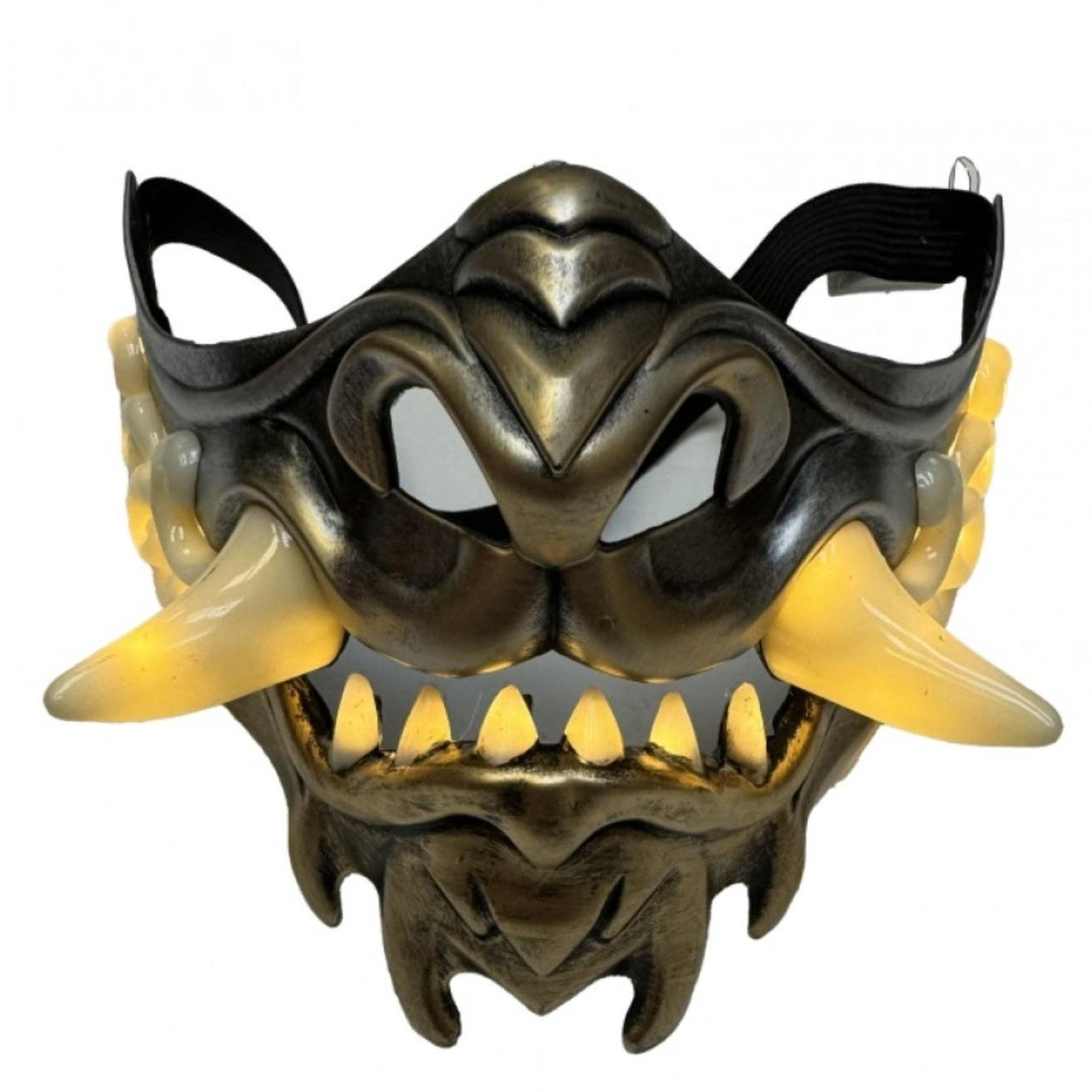 Steampunk Style LED Light UP Metallic Half Face Masquerade Party Masks