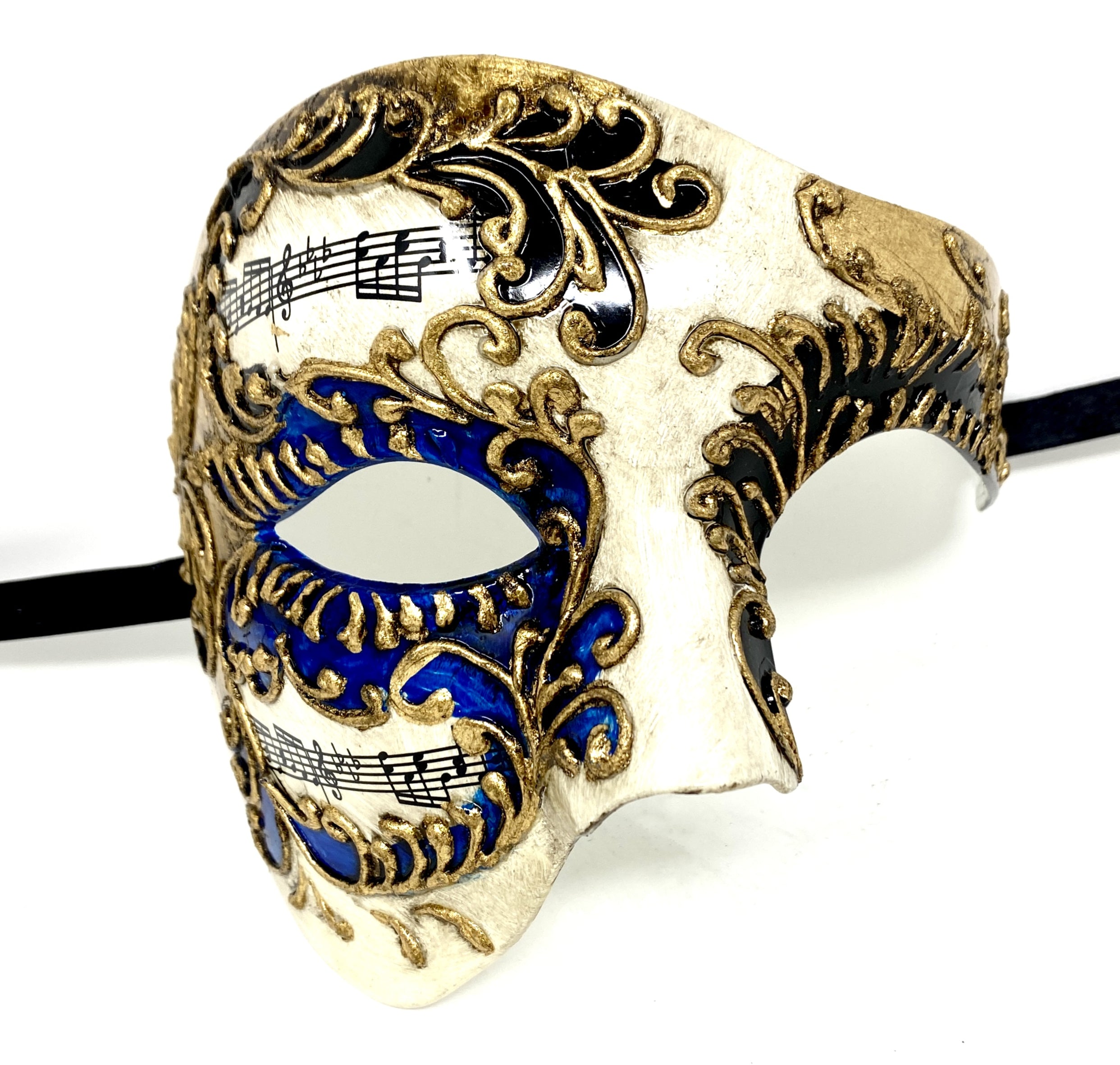 Blue Men Costume Phantom of The Opera Half Face Masquerade Party Masks