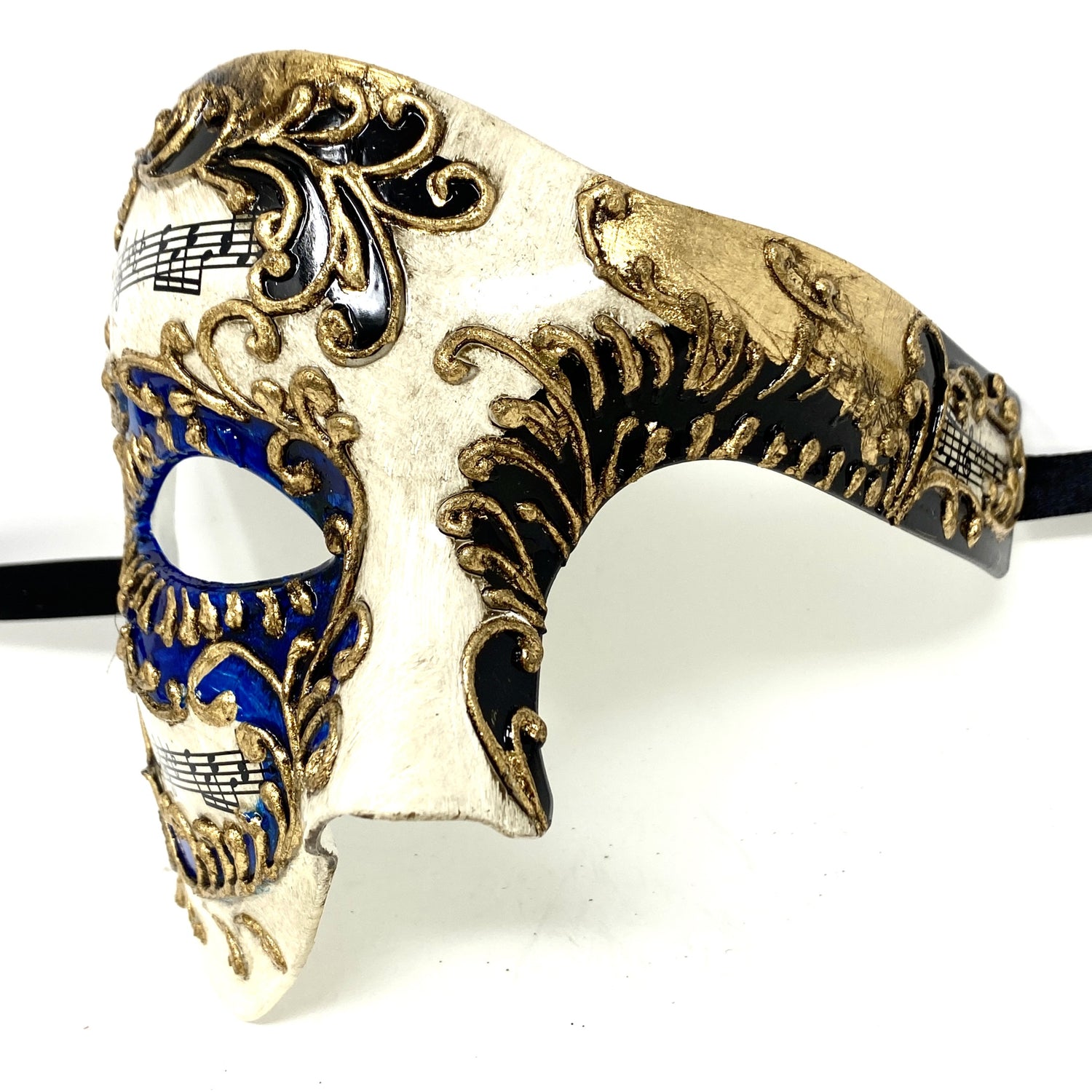 Half Face Men Phantom of The Opera Masquerade Party Mask for Halloween Mardi Gras Masks