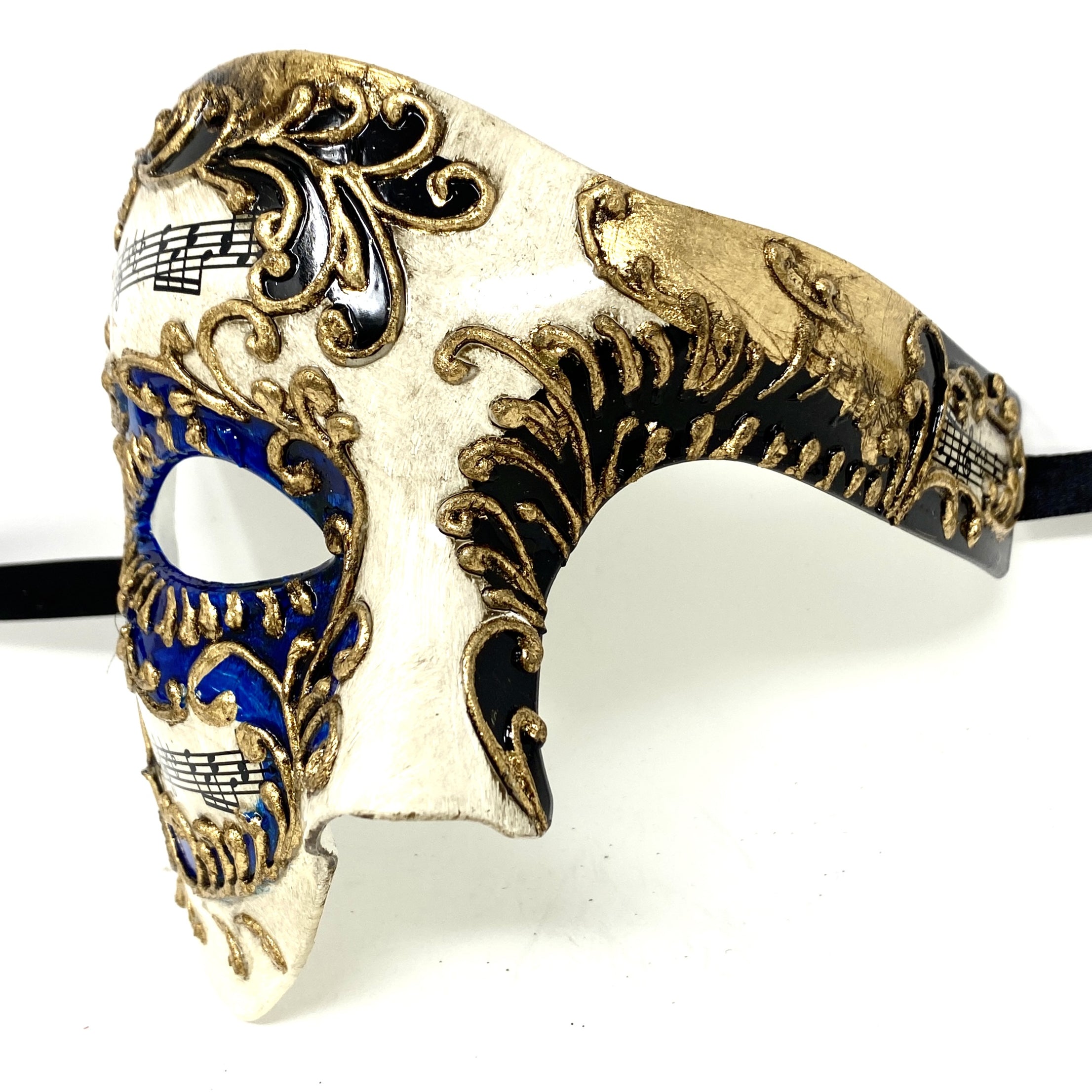 Half Face Men Phantom of The Opera Masquerade Party Mask for Halloween Mardi Gras Masks