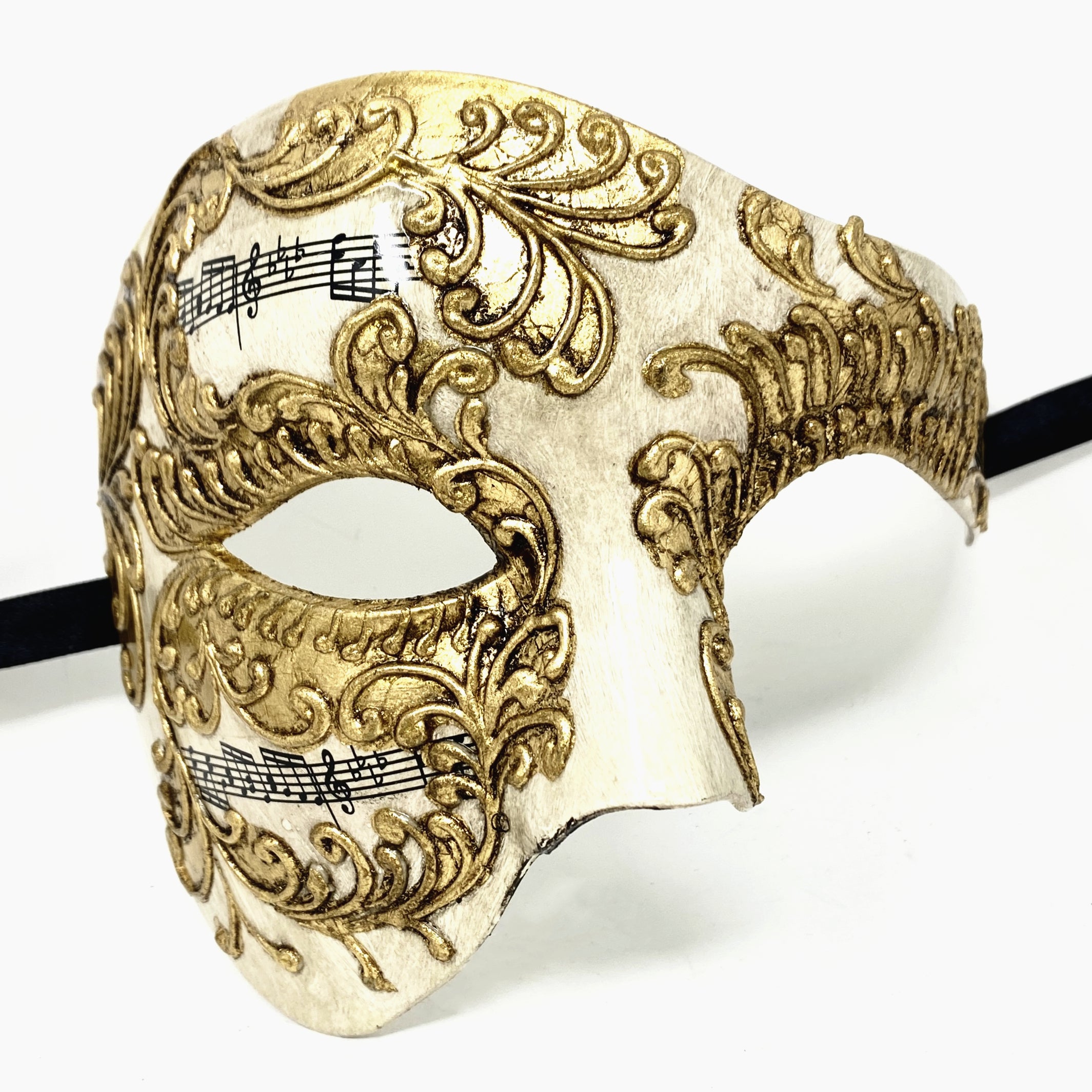 Half Face Men Phantom of The Opera Masquerade Party Mask for Halloween Mardi Gras Masks
