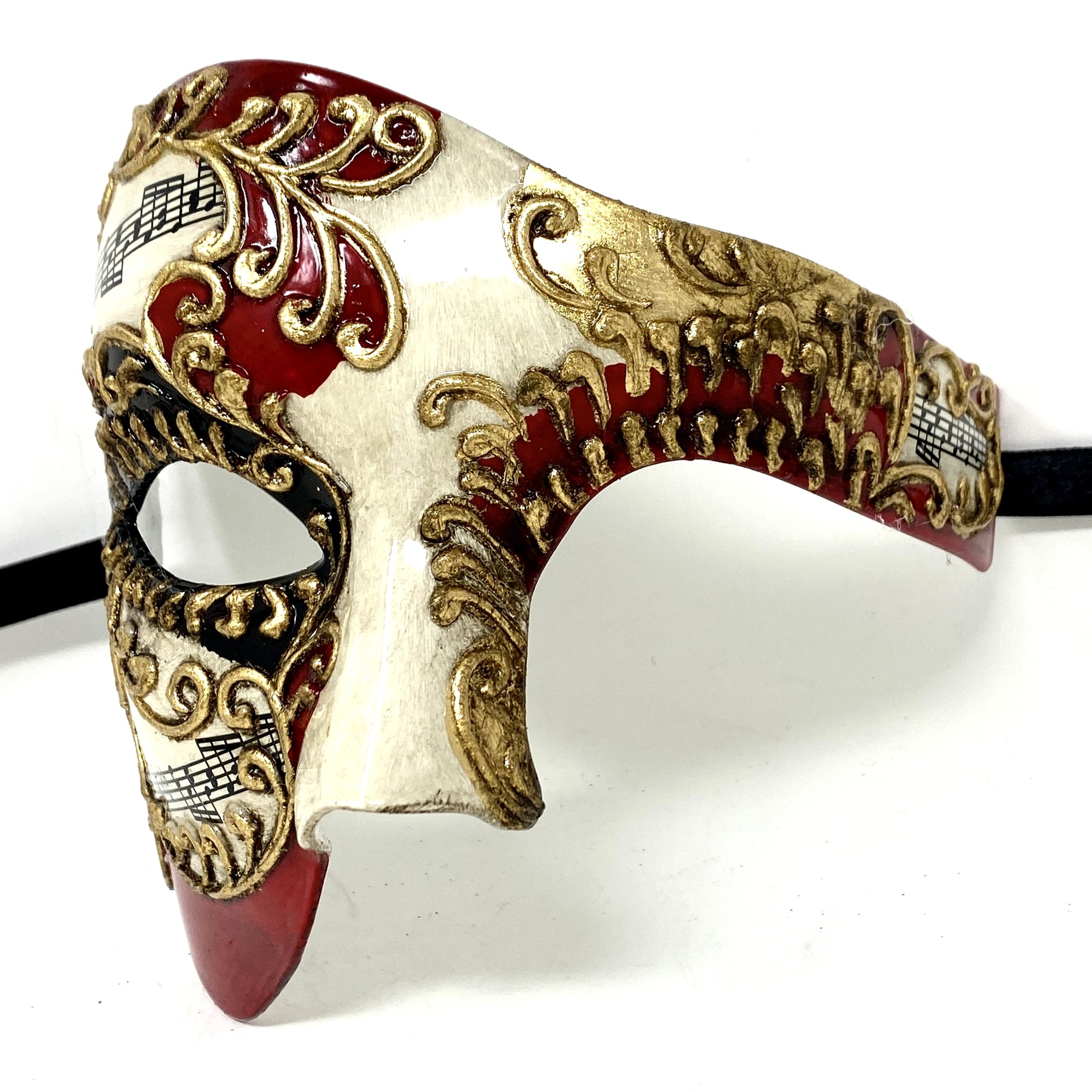 Half Face Men Phantom of The Opera Masquerade Party Mask for Halloween Mardi Gras Masks