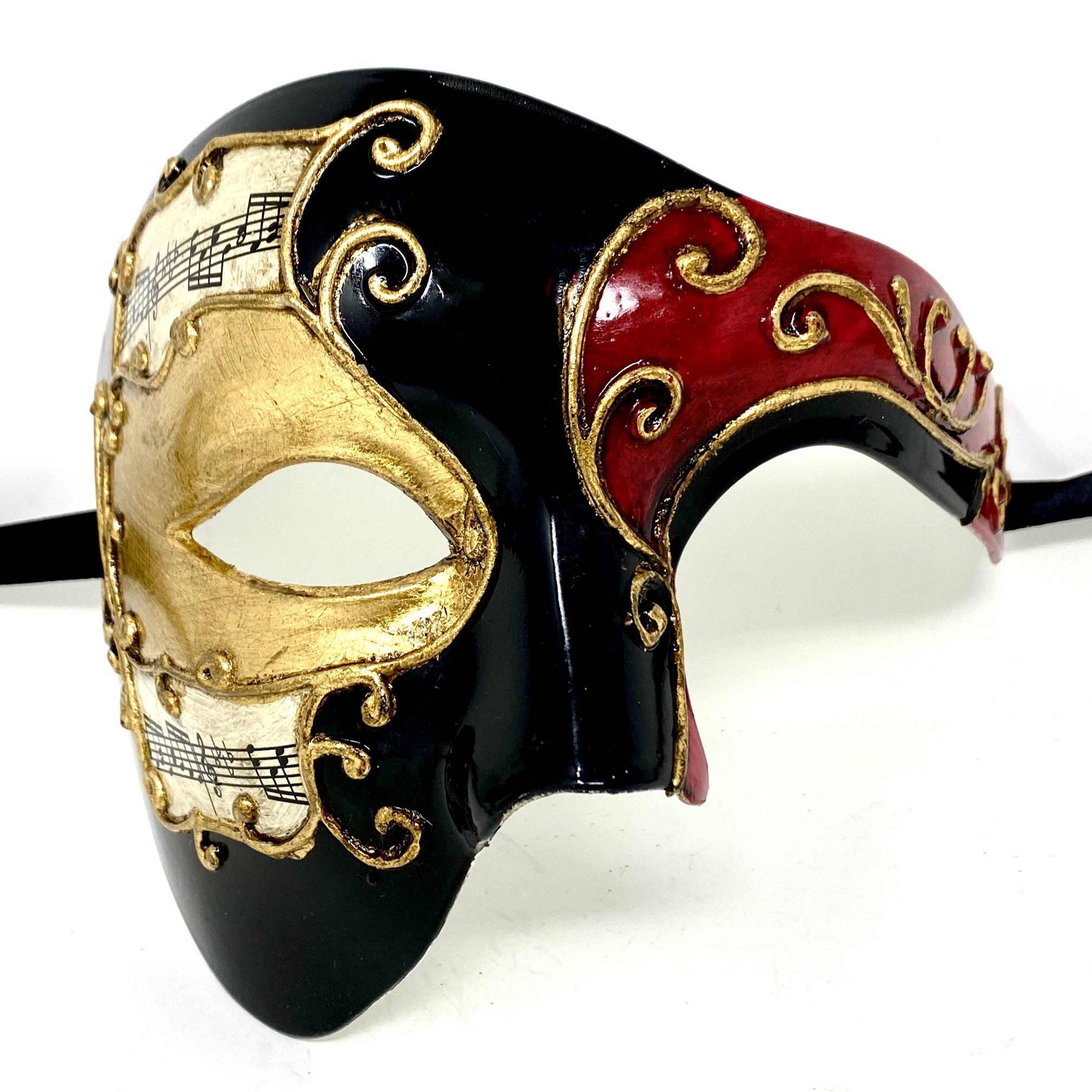 Half Face Men Phantom of The Opera Masquerade Party Mask for Halloween Mardi Gras Masks