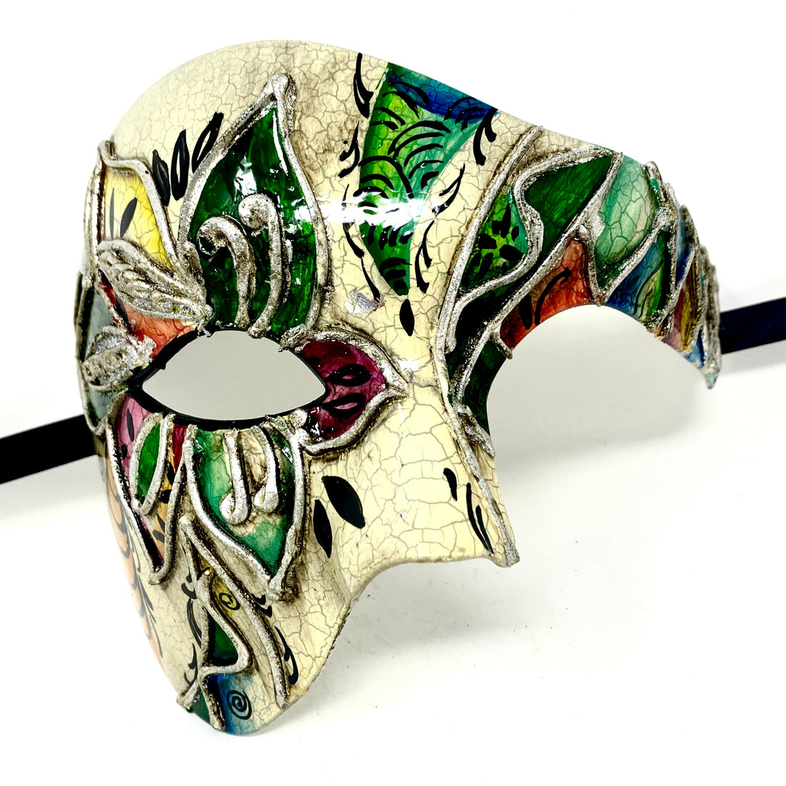 Half Face Men Phantom of The Opera Masquerade Party Mask for Halloween Mardi Gras Masks