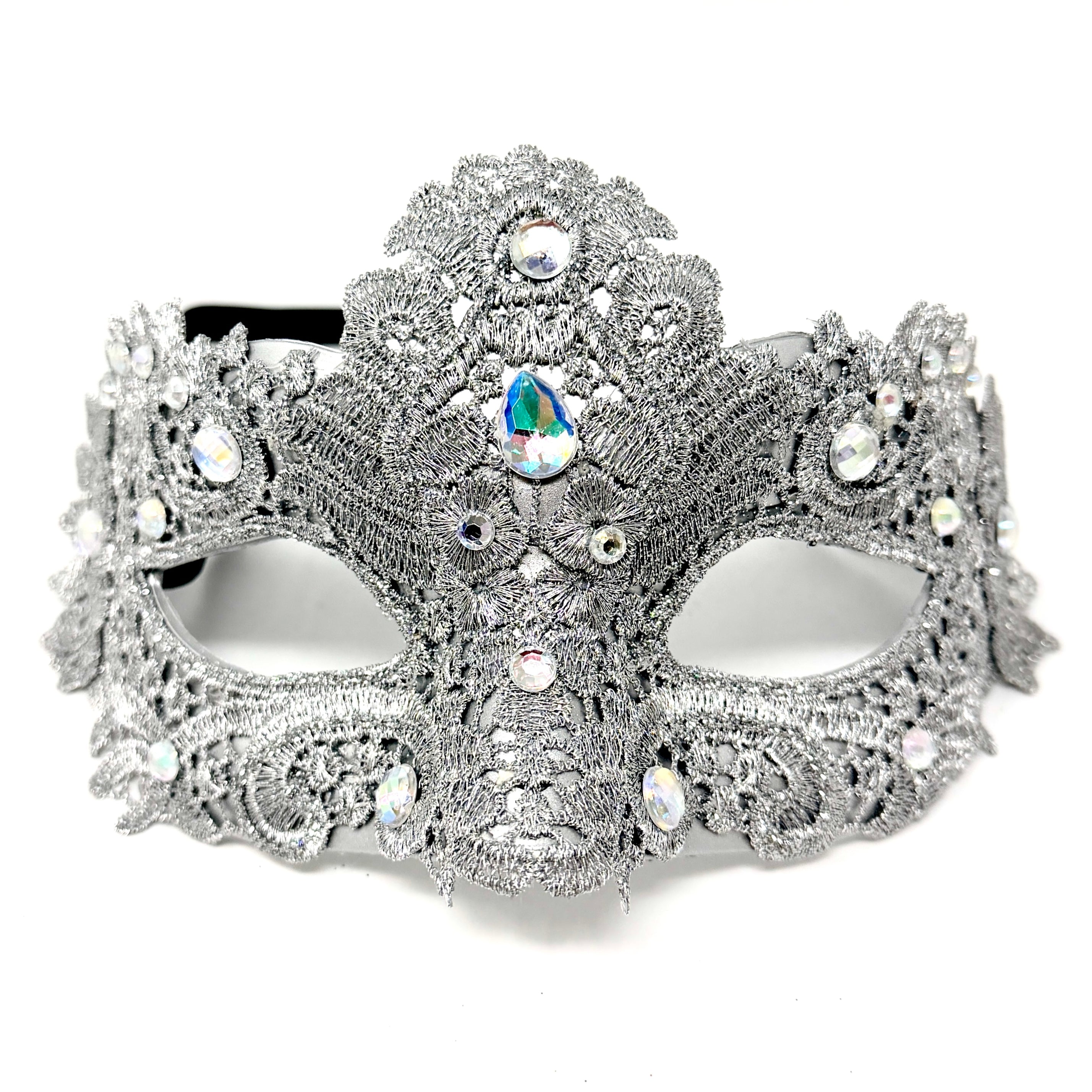 Women Lace Rhinestone Venetian Masquerade Party Mask Halloween Mardi Gras Cosplay Costume Masks