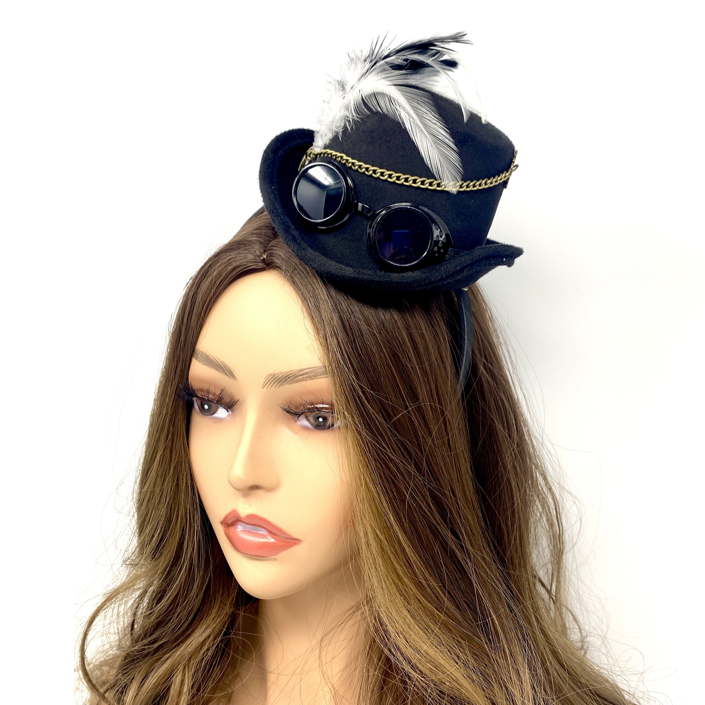 Steampunk Accessories Mini Victorian Top Hat for Women Cosplay Headwear