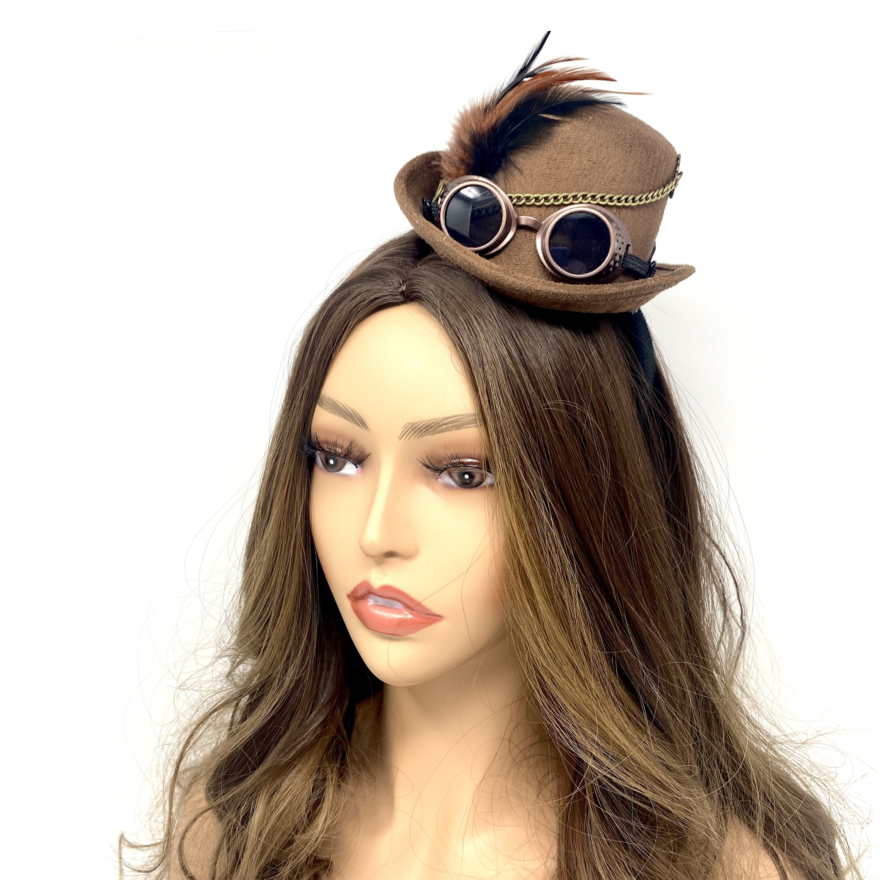Steampunk Accessories Mini Victorian Top Hat for Women Cosplay Headwear