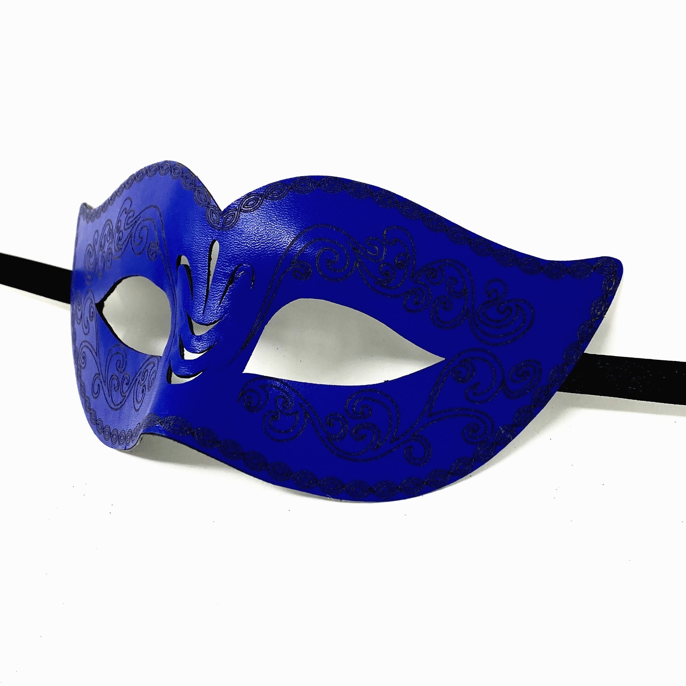 Men Costume Mask Masquerade Party Eye Masks For Halloween , Mardi Gras - Blue