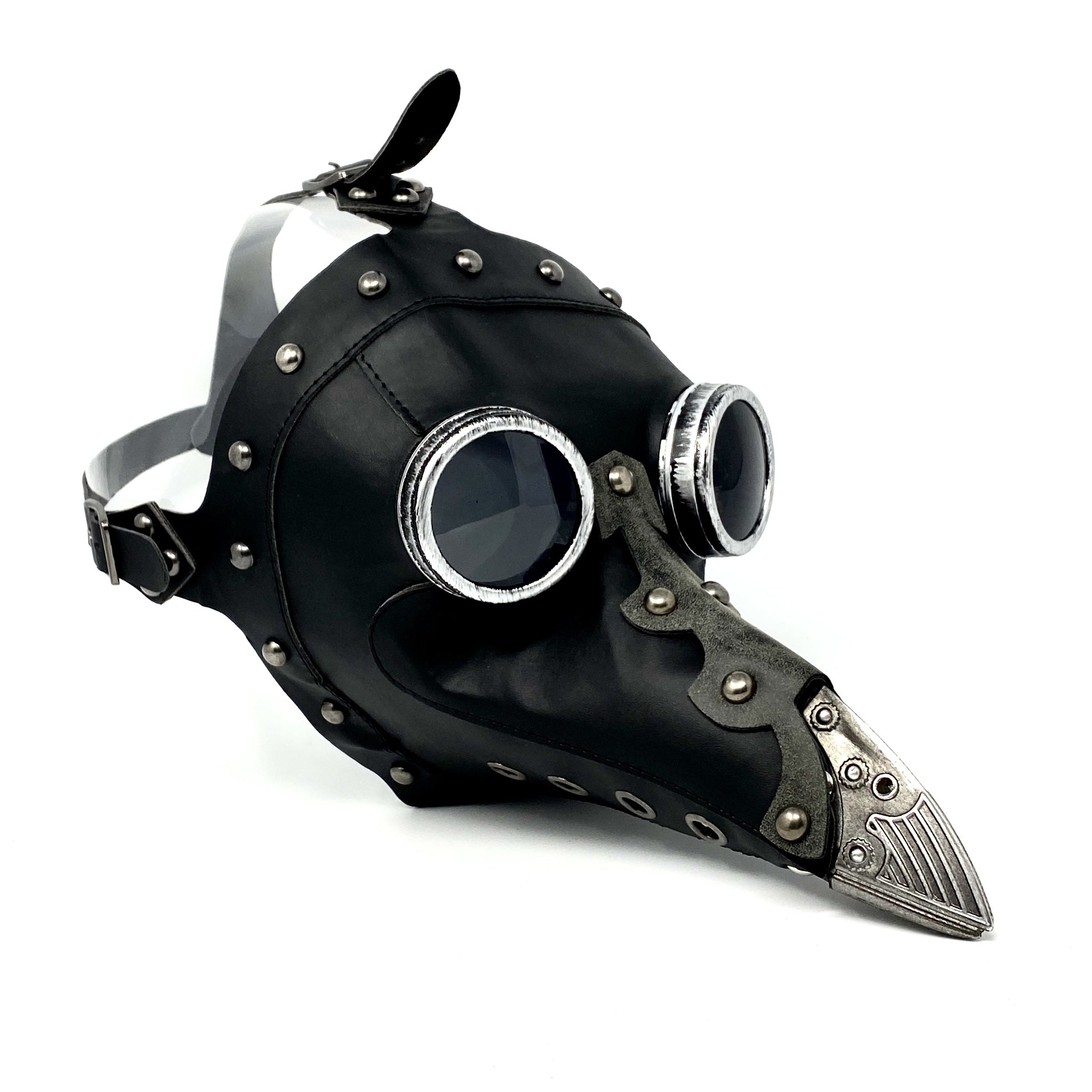 Silver Plague Doctor Mask, Long Nose Bird Beek Costume Masquerade Party Masks For Halloween