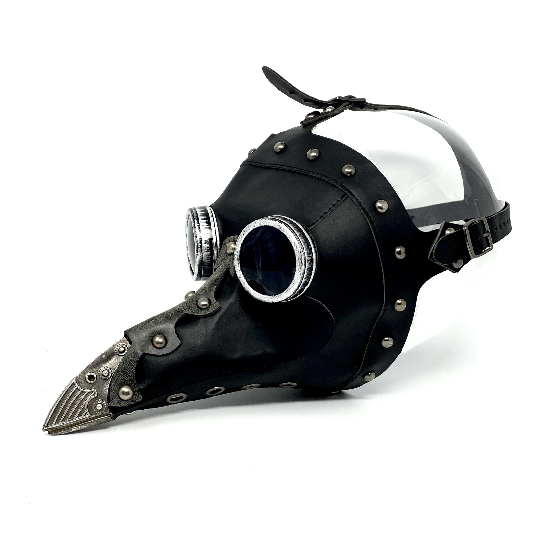 Silver Plague Doctor Mask, Long Nose Bird Beek Costume Masquerade Party Masks For Halloween