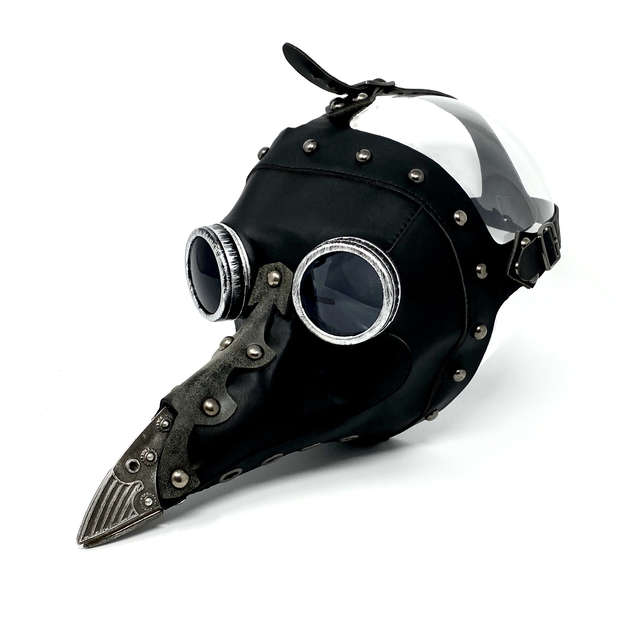 Silver Plague Doctor Mask, Long Nose Bird Beek Costume Masquerade Party Masks For Halloween