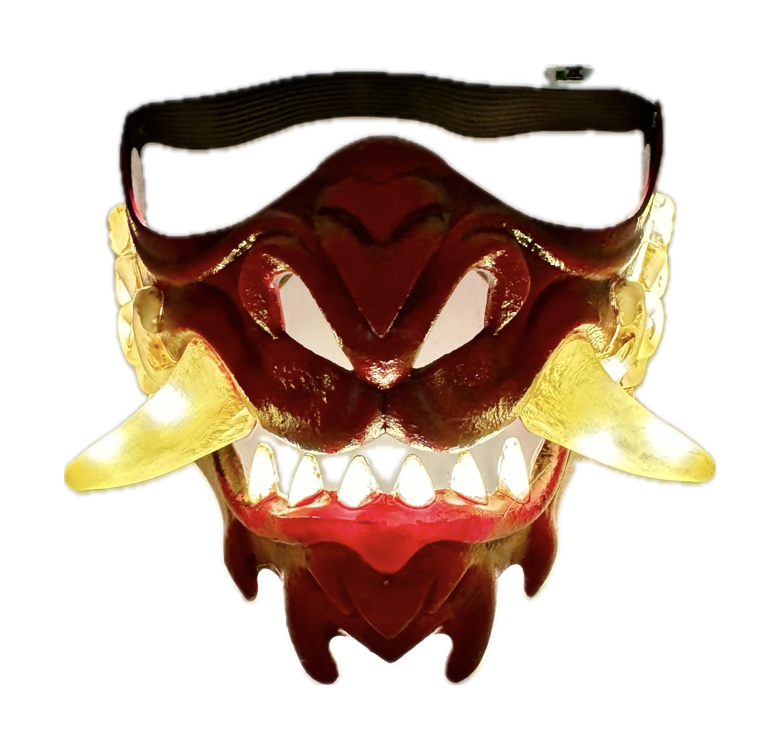 Steampunk Style LED Light UP Metallic Half Face Masquerade Party Masks