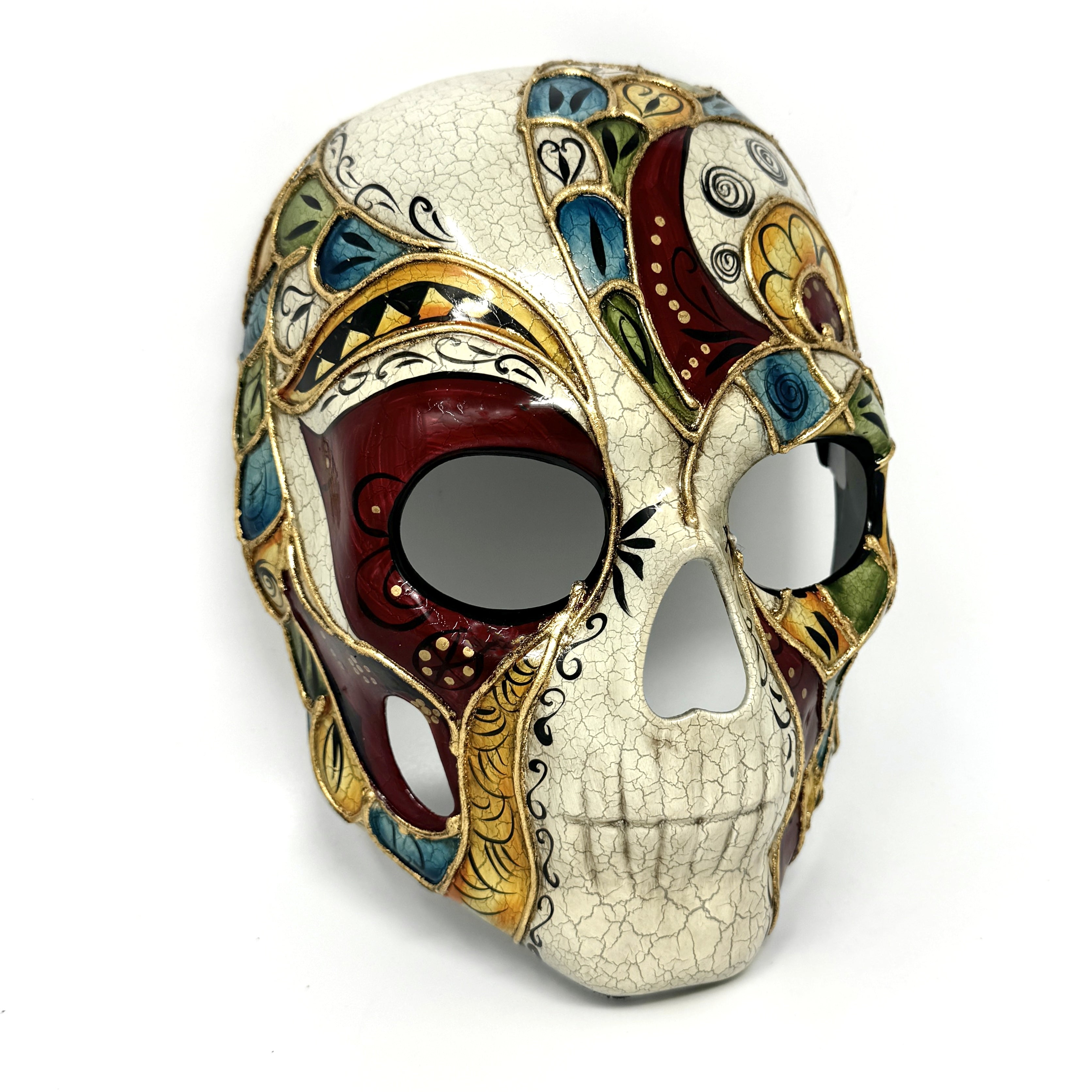Halloween Skull Mask Scary Skeleton Costume Party Masks - Red