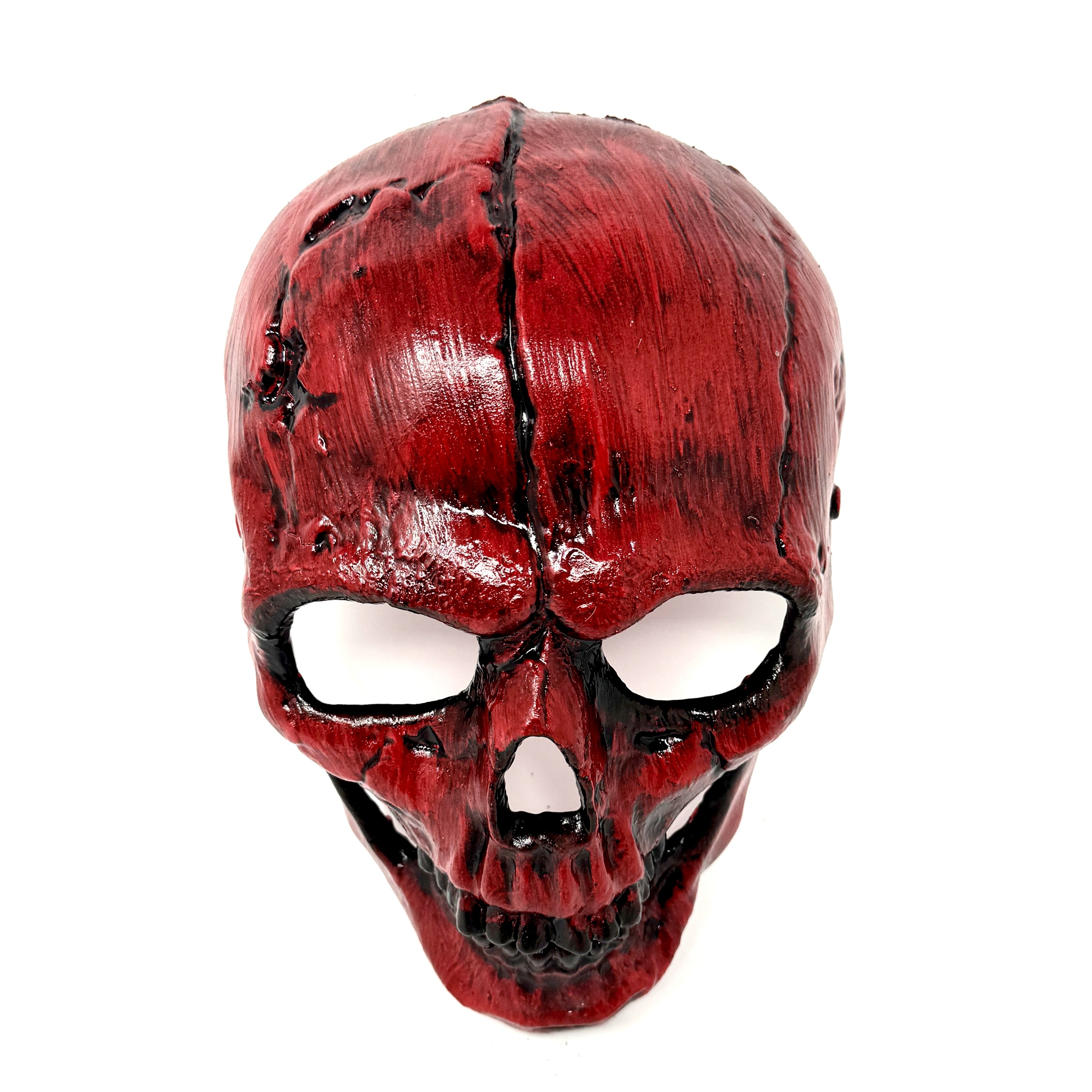 Halloween Skull Mask Scary Skeleton Costume Party Masks - Red