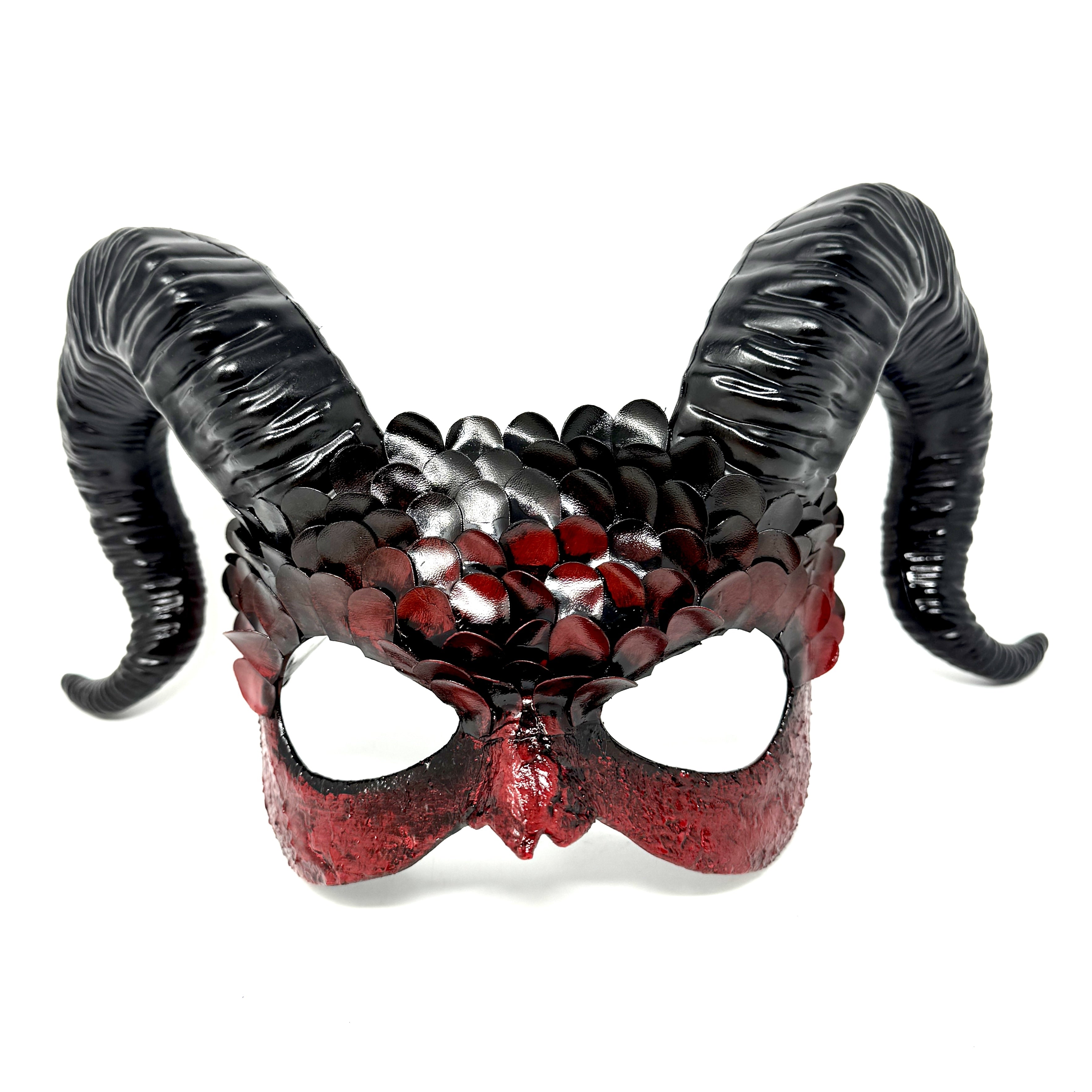Krampus Ram Goat Masquerade Devil Horn Mask Demon Costume Masks For Halloween